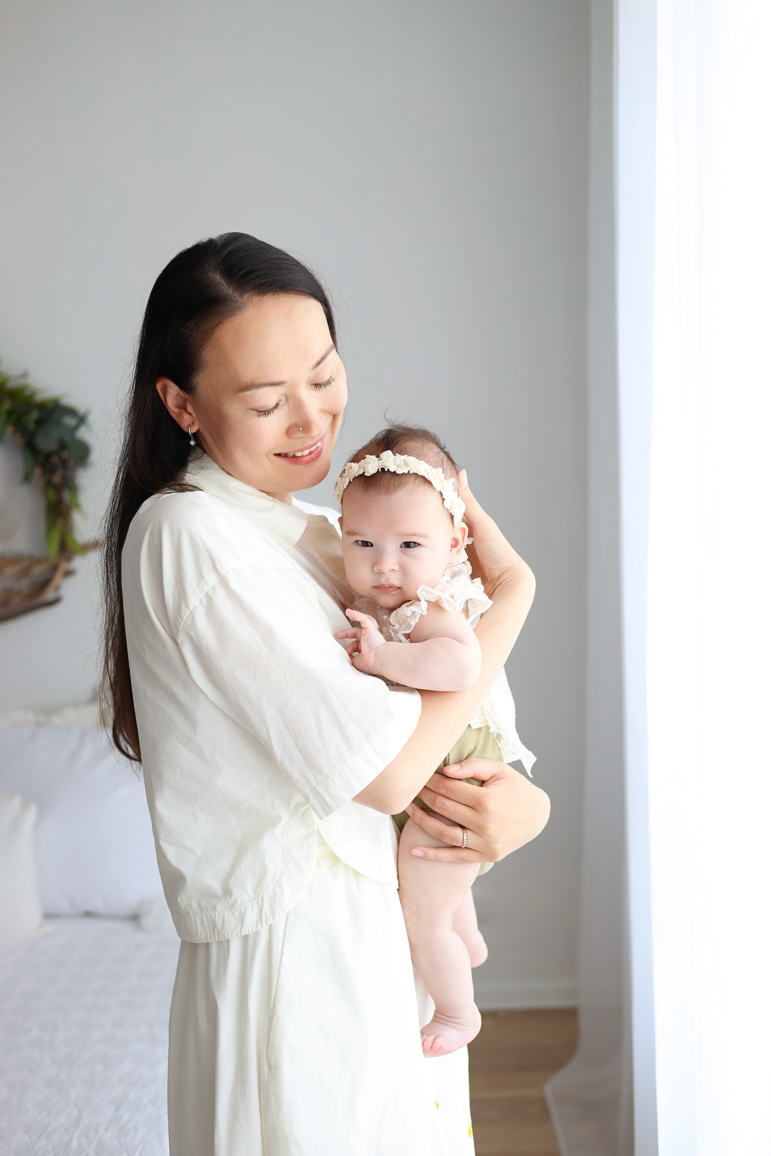 Фотосессия Василисы в студии в Бутово. Фотограф новорожденных Москва. Ньюборн фотограф Москва