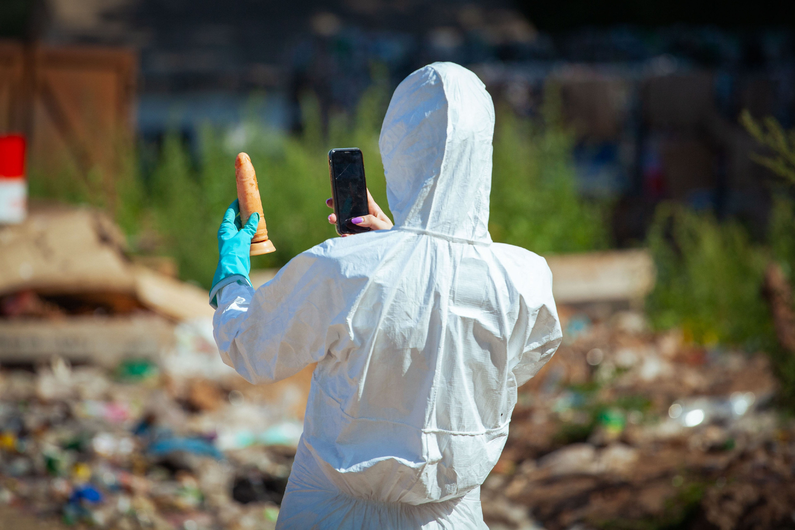 Анализ ижевского полигона ТБО [10-11 августа 2021 г.]. Фотограф Виноградов Константин