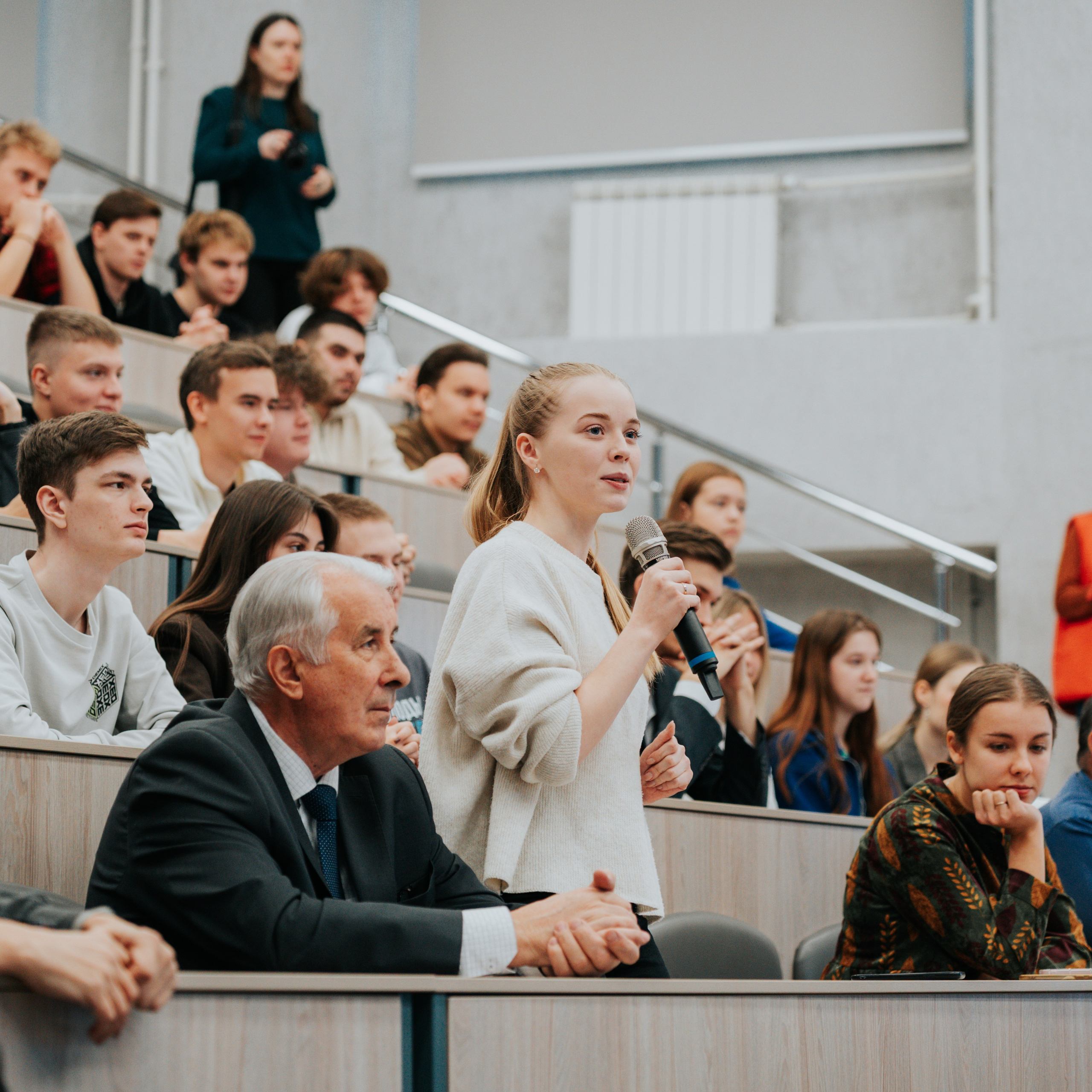 Визит космонавта Кирилла Пескова в СибГУ им. М. Ф. Решетнёва. Репортажный фотограф Красноярск