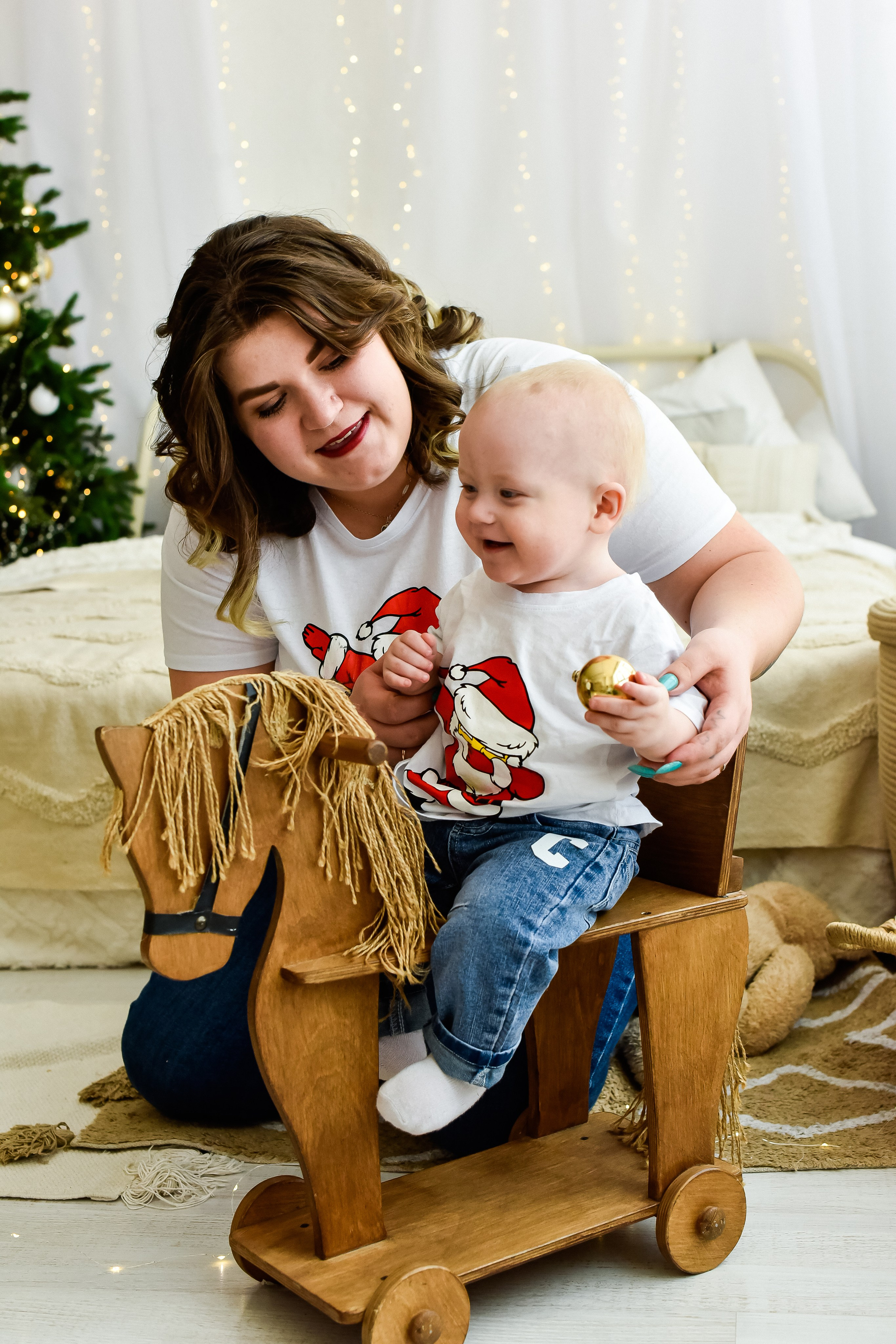 Новогодняя фотосессия для семьи Натальи И Дениса с сыновьями