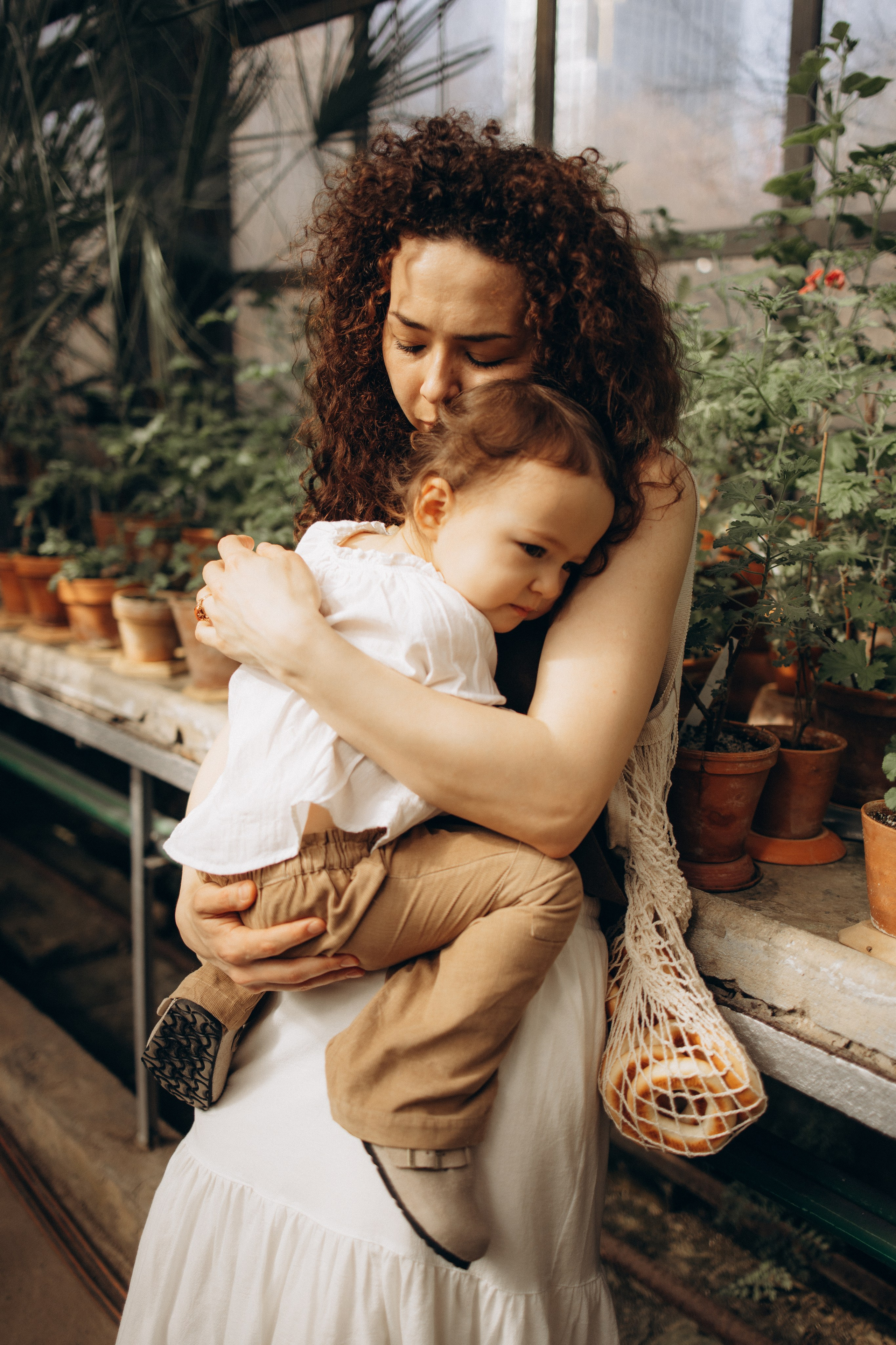 Прогулка по оранжерее. Семейный фотограф в Москве Ксения Аганина