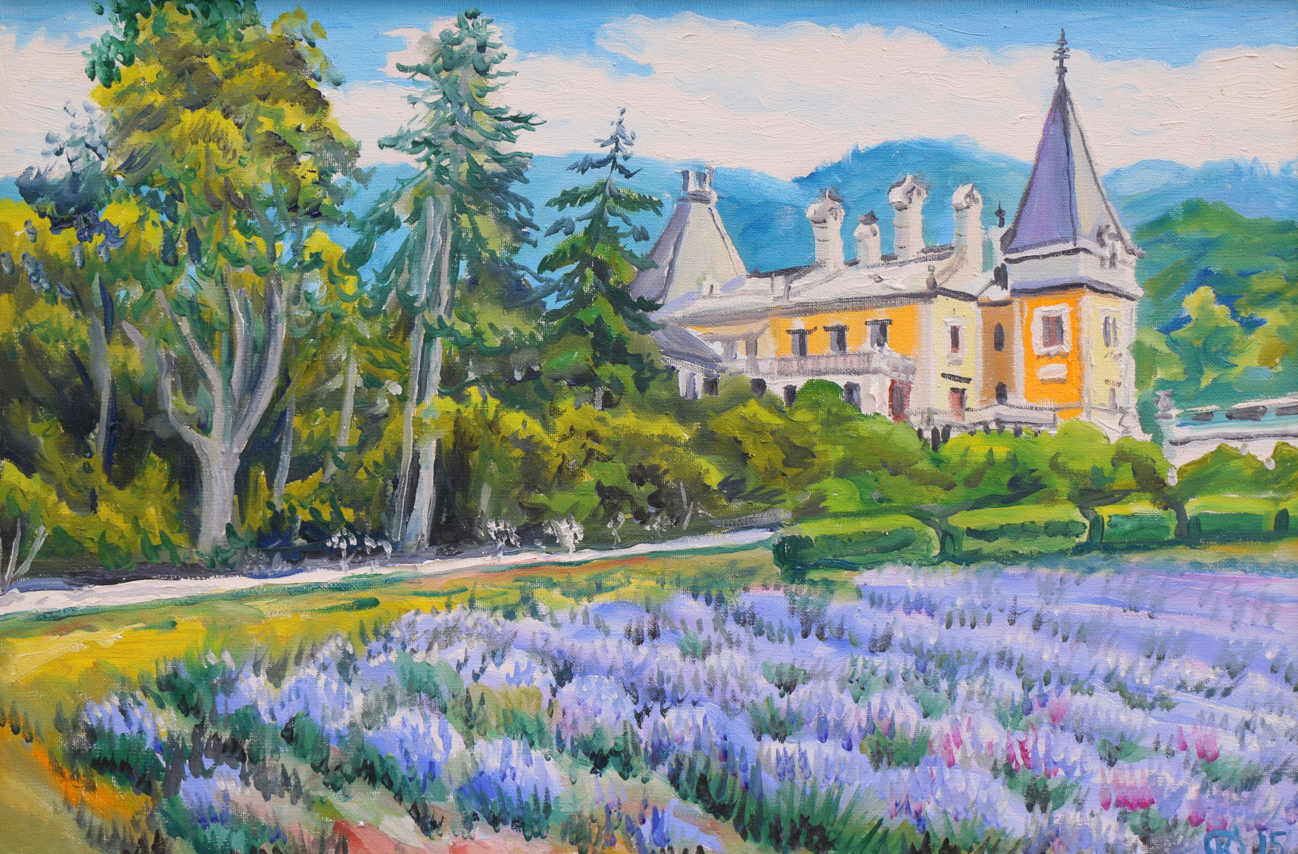 Крымский пейзаж. Продажа картин маслом на холсте в г. Ялта