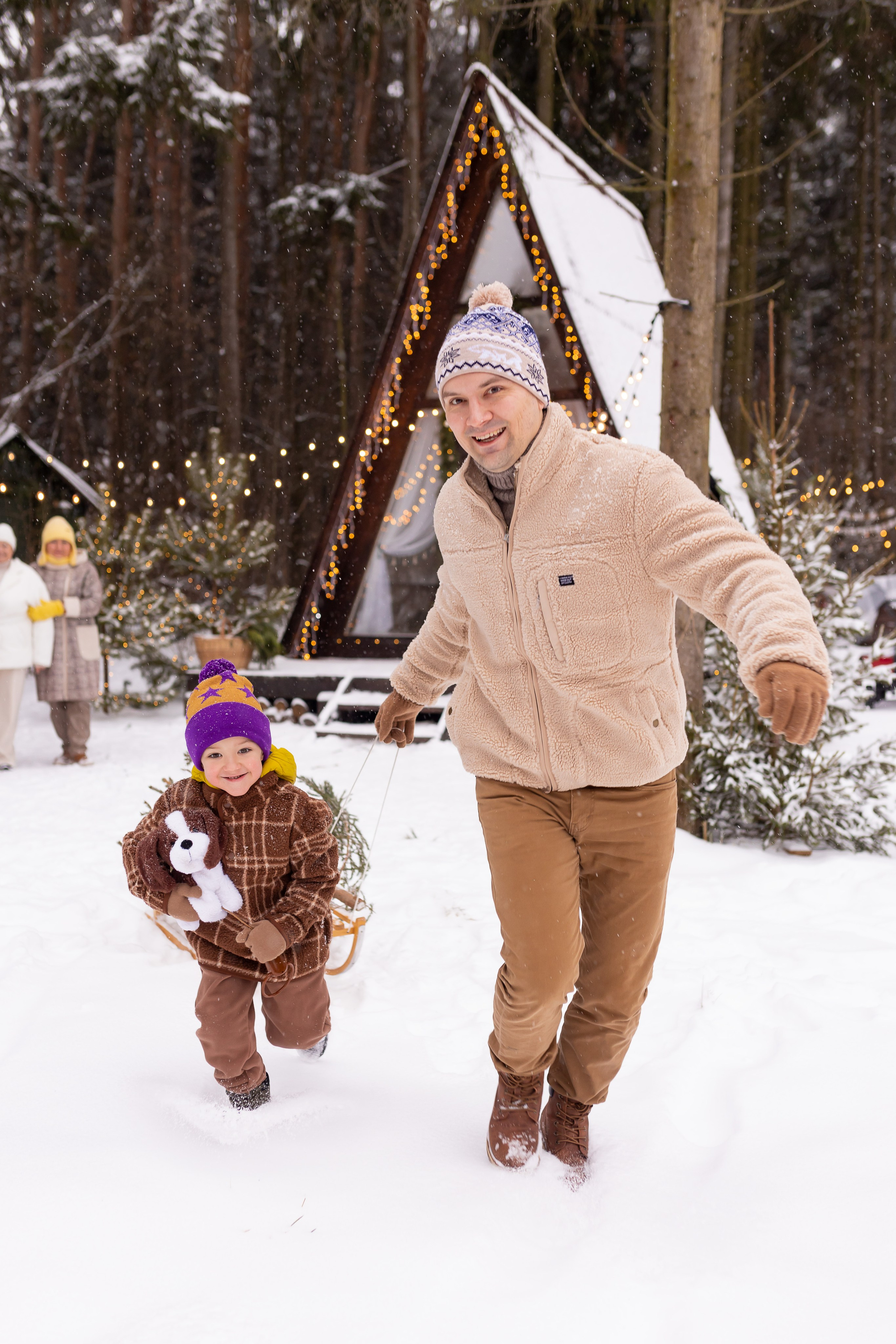 Первый снег в Декабре 2024. Семейный и детский фотограф в городе Подолск МО Крылова Ирина