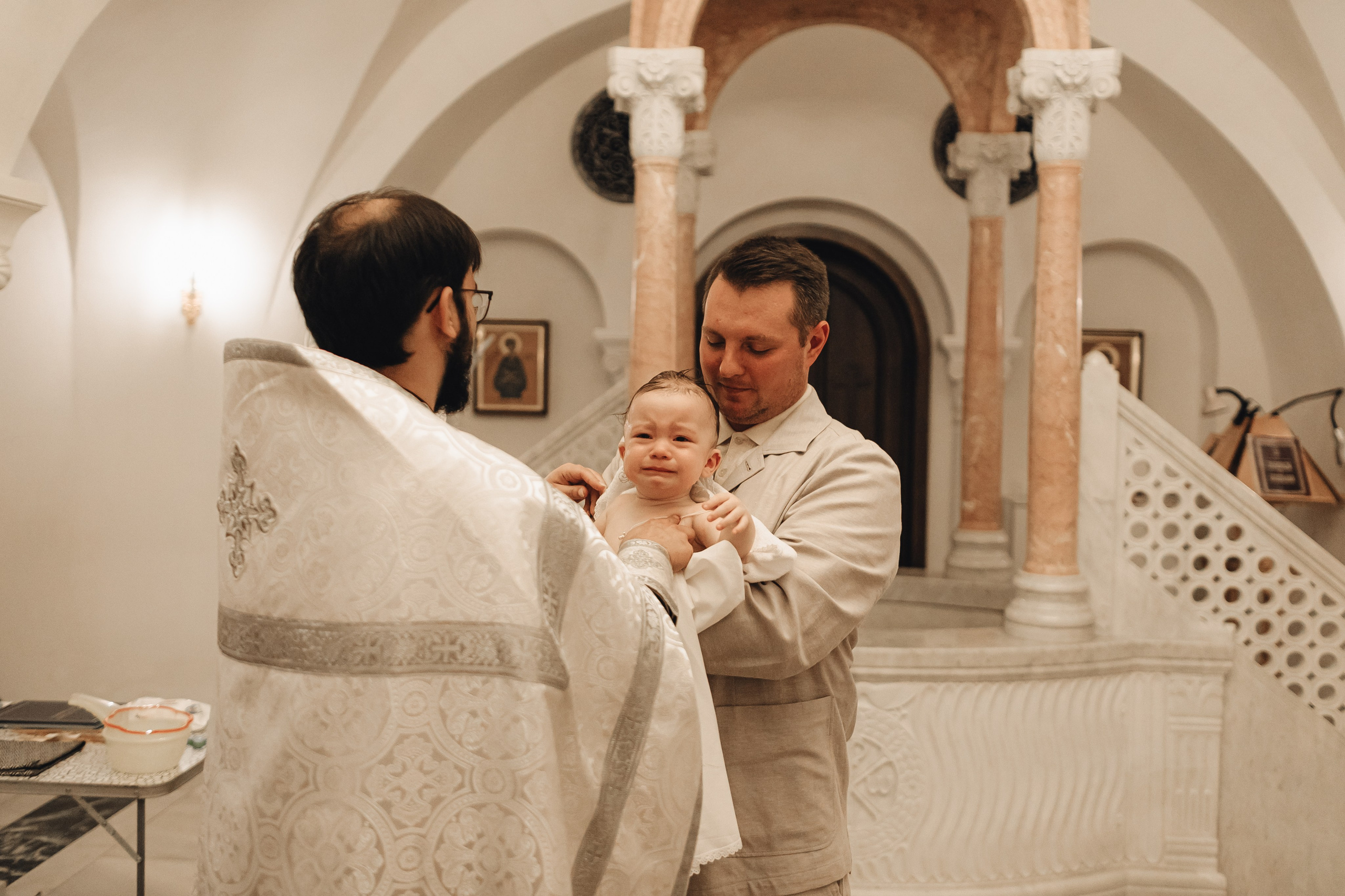 Крещение Макара Храм Сергия Радонежского в Солнцево. Свадебный и Семейный фотограф в Москве Александра Вайпер