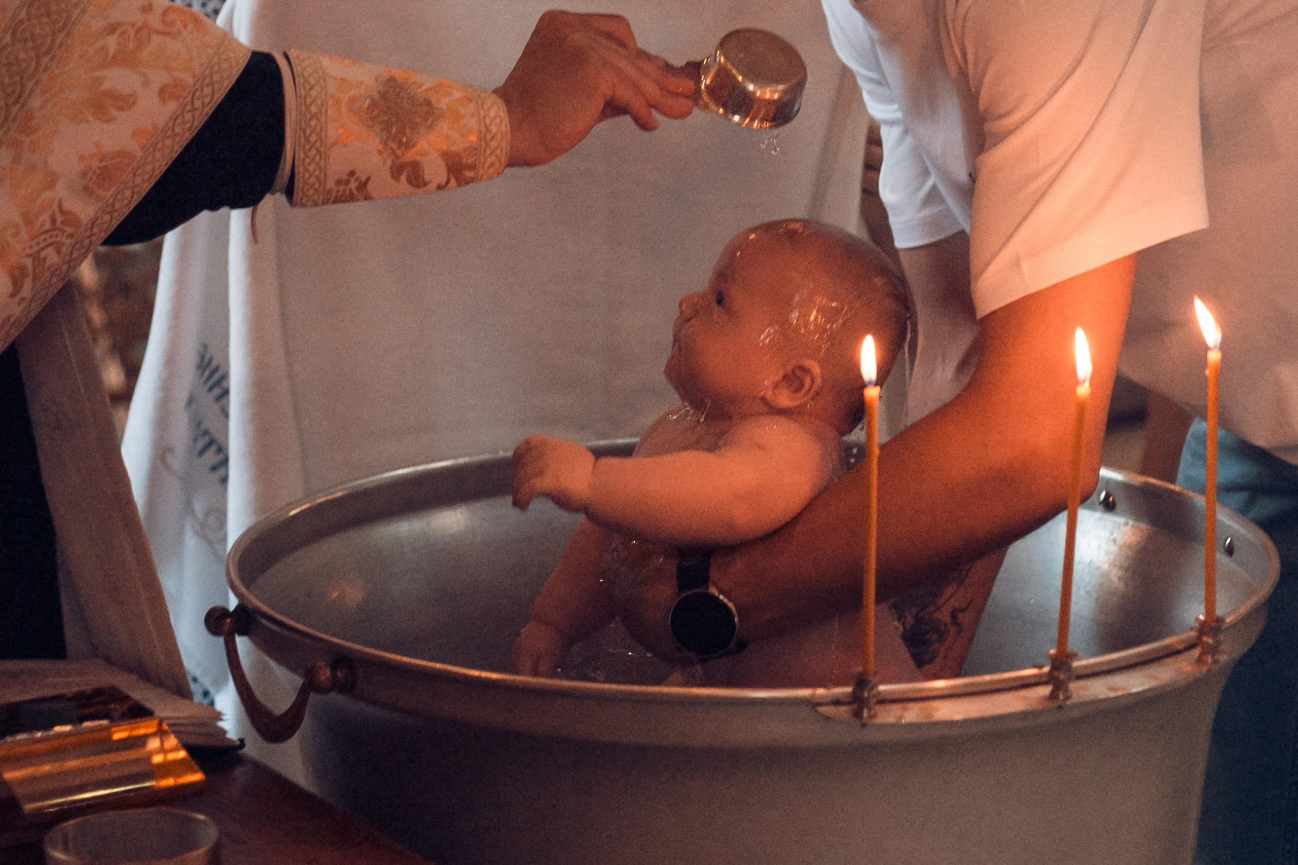 Крещение Дмитрия в Свято-Троицком кафедральном соборе Калуги