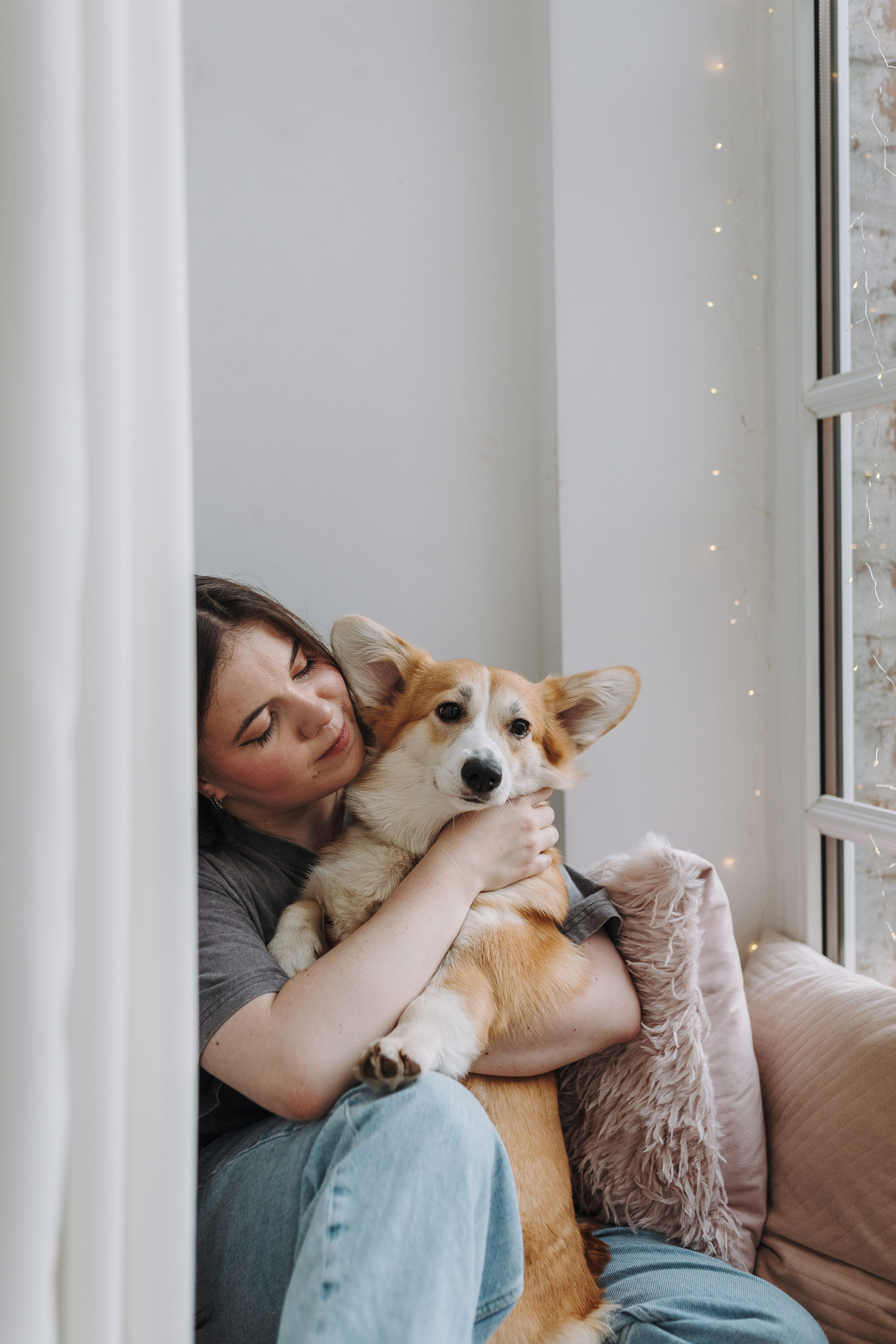 Александра и Бри. Фотограф анималист в Спб недорого Олеся Майорова
