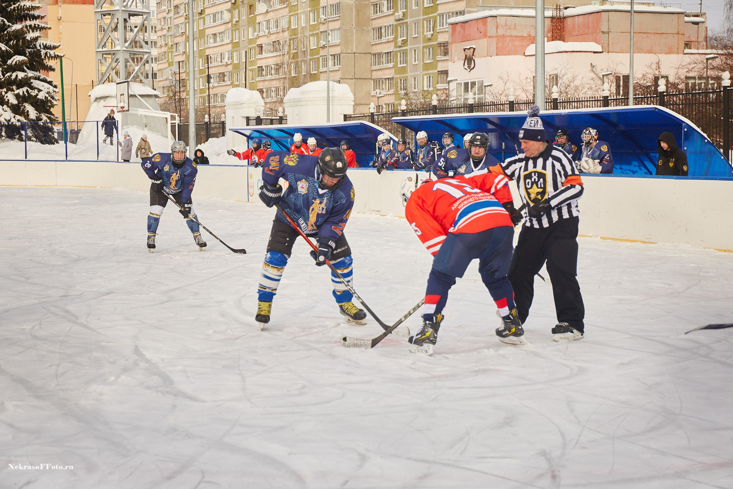 Турнир по хоккею «Русская классика» в рамках Офицерской хоккейной лиги. Спортивный фотограф Некрасов Денис
