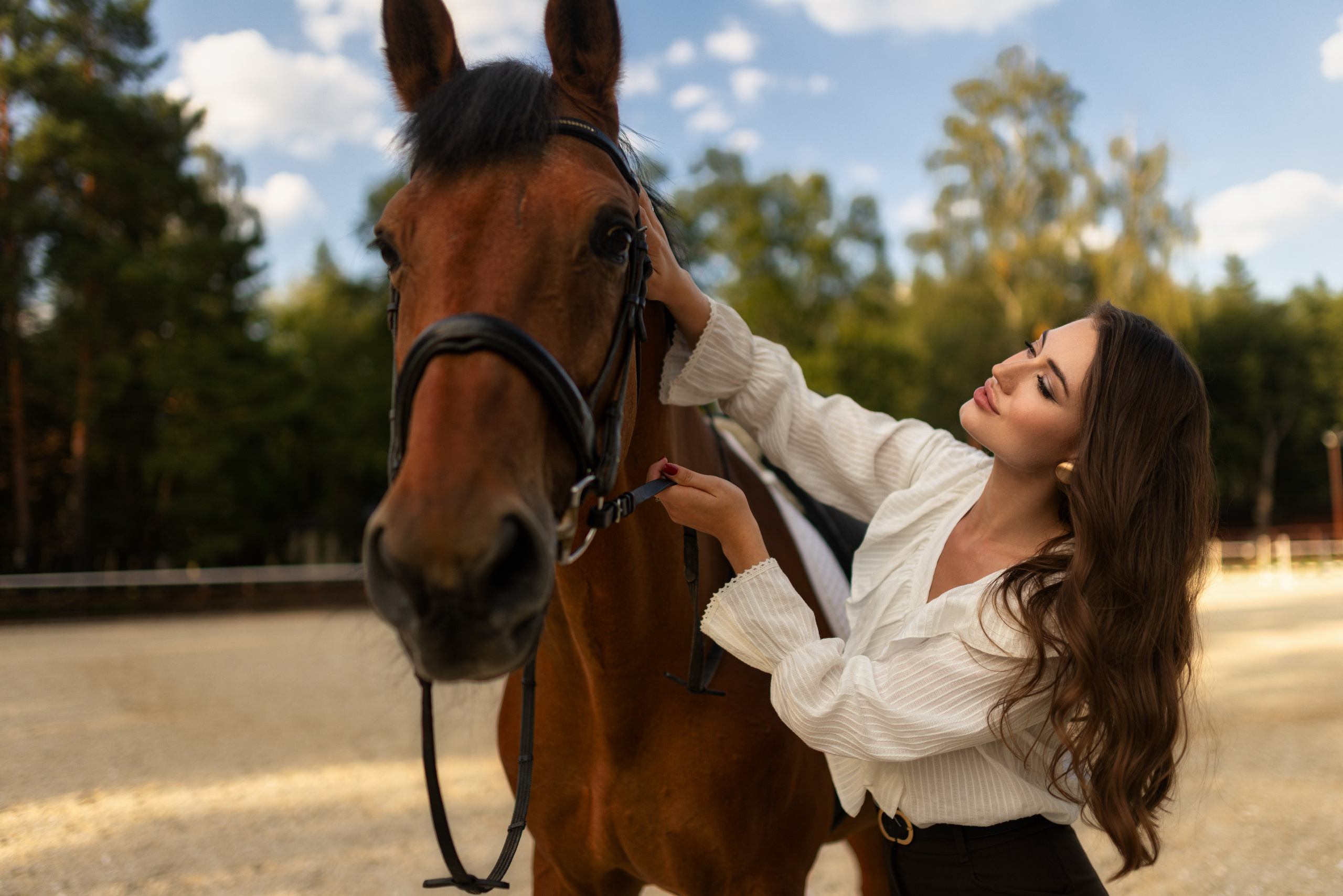 Фотосессия с лошадью для Анастасии в формате для «себя». Дмитрий Шульгин, портретный фотограф в Воронеже