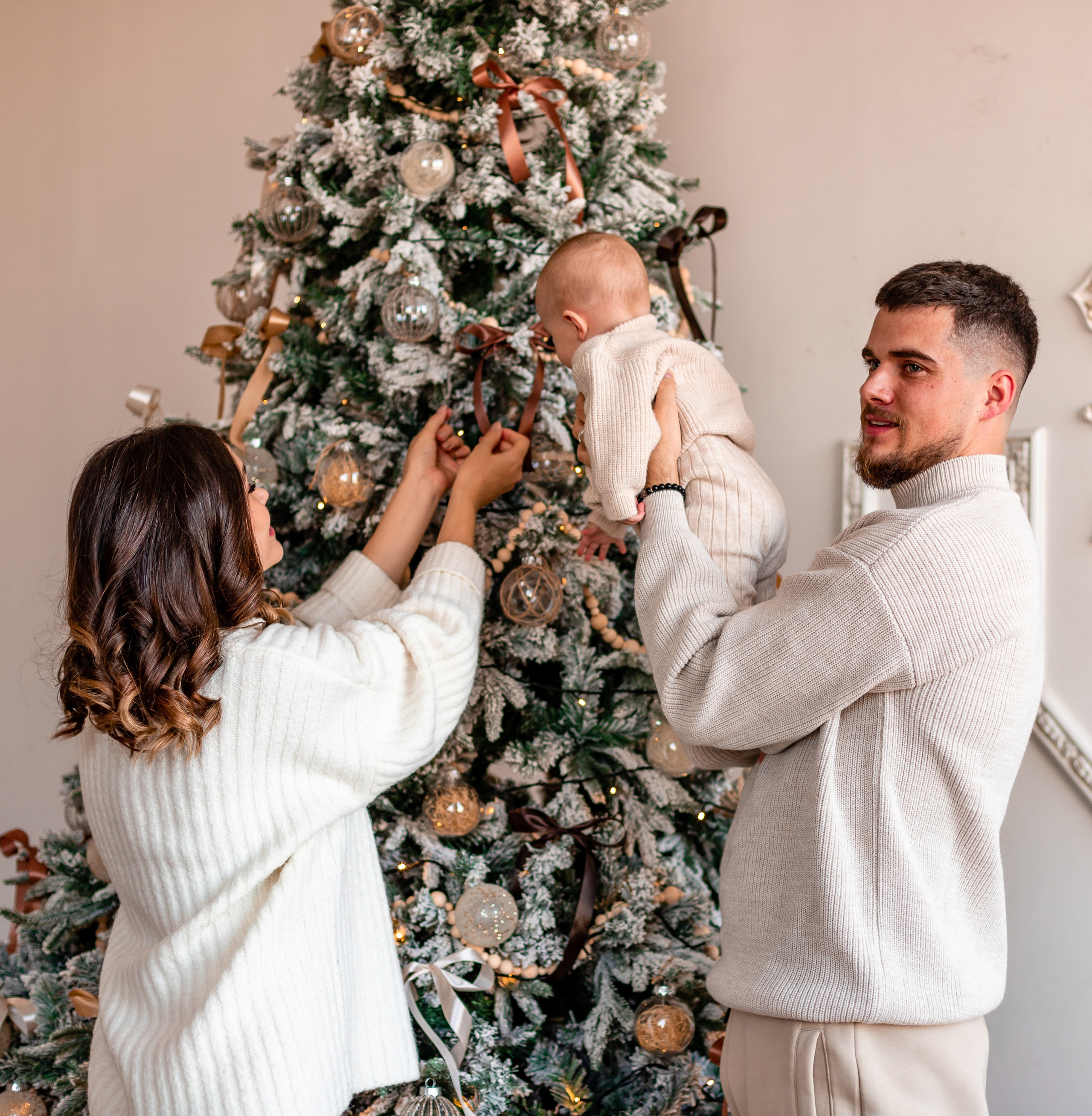 Семейная Новогодняя фотосессия. Семейный и детский фотограф в Хабаровске Алевтина Проскурякова