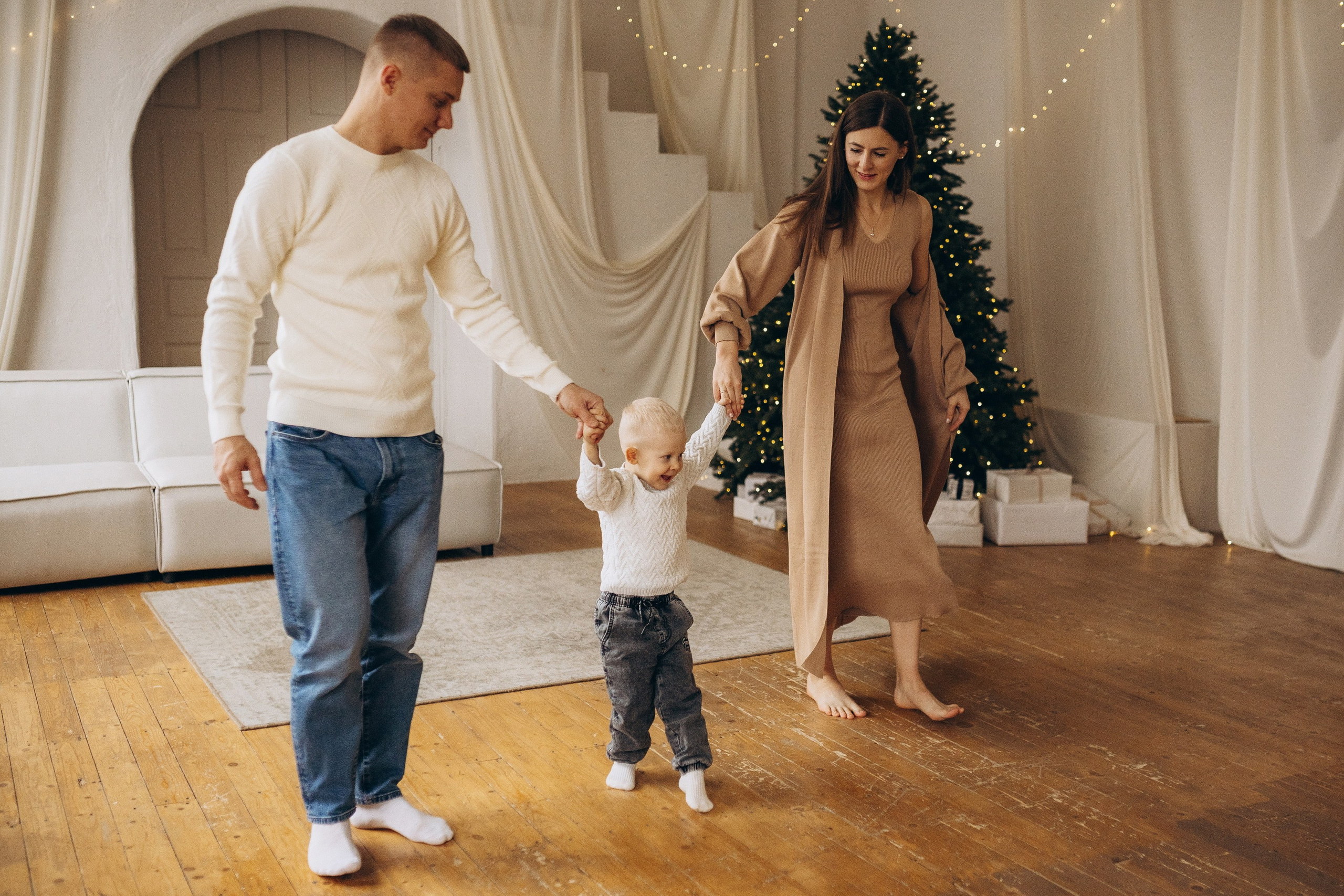 Под ёлочкой. Семейный фотограф в Самаре Елена Ефимова