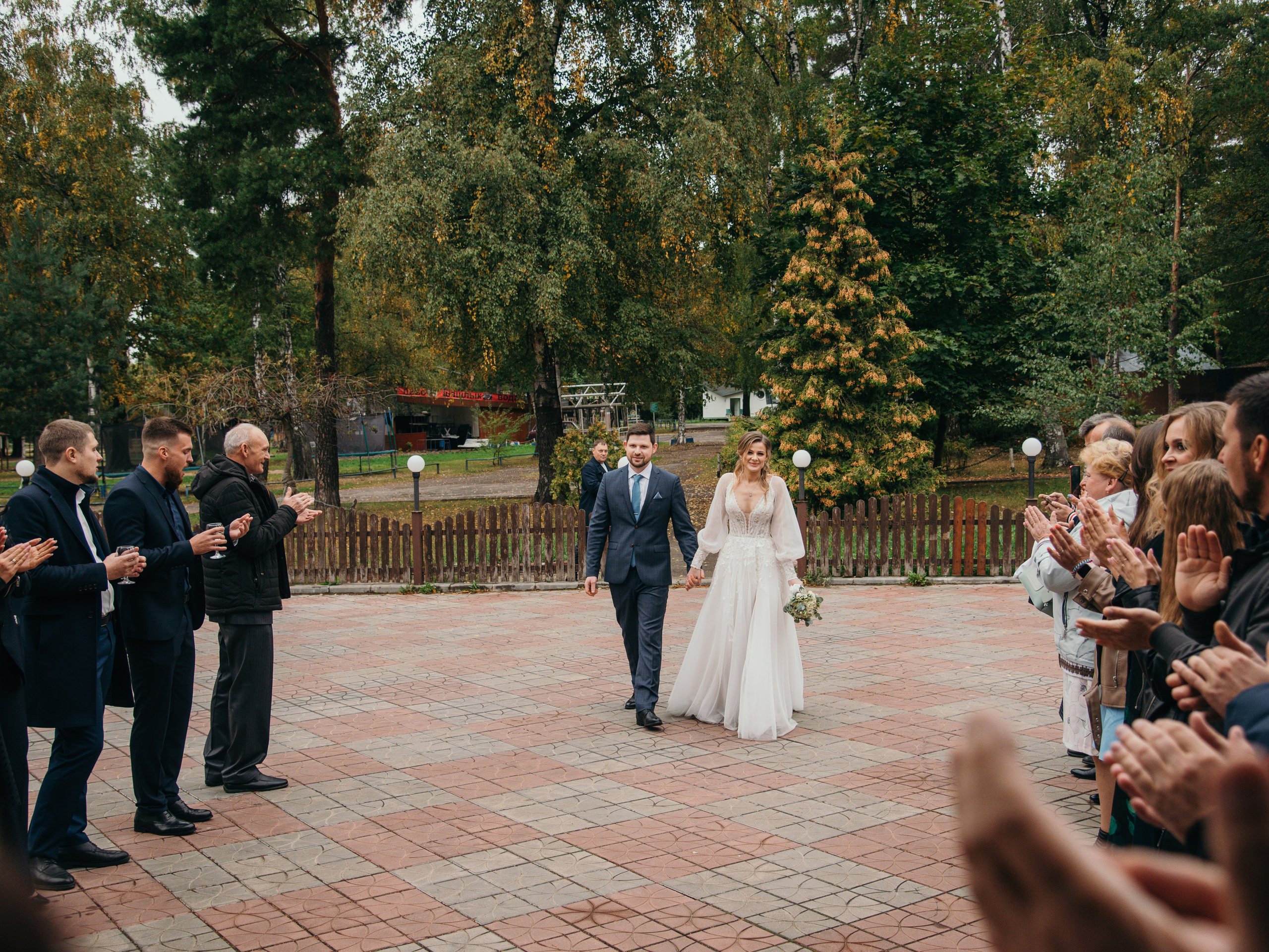 Свадебная фотосессия осенью. Фотограф Москва