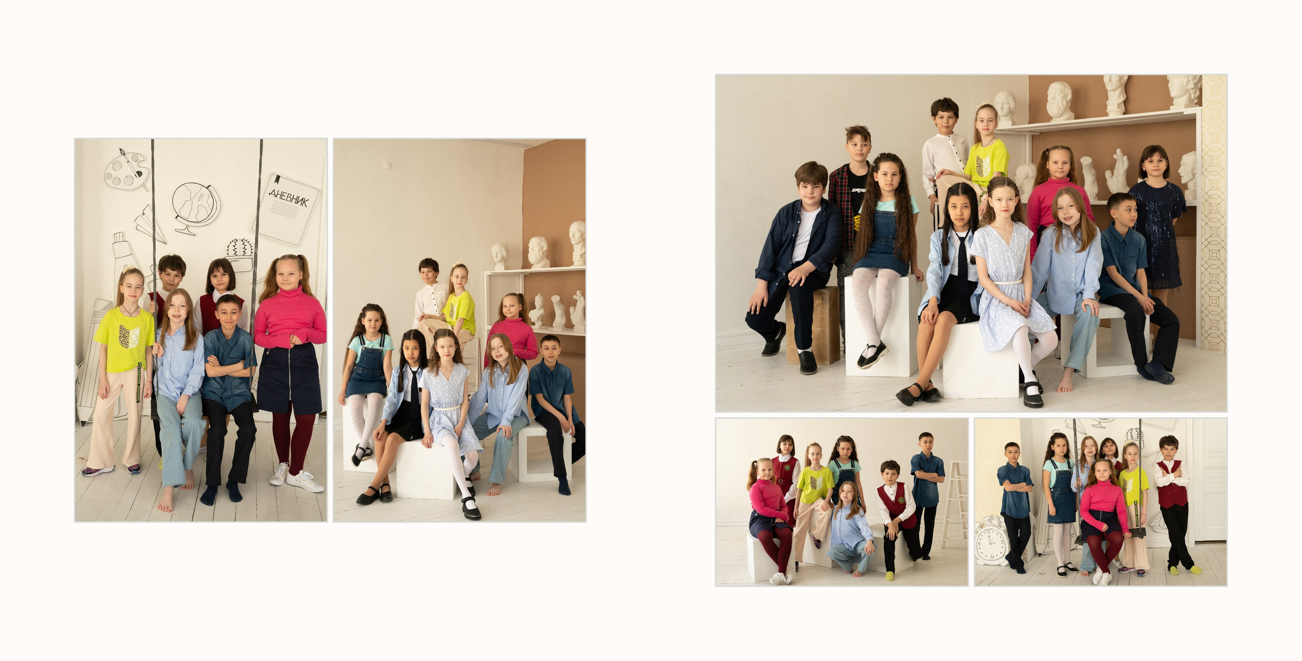 16 гимназия 4"К» альбом 20×20. Фотограф новорожденных, семейный детский в Тюмени Татьяна Морозова