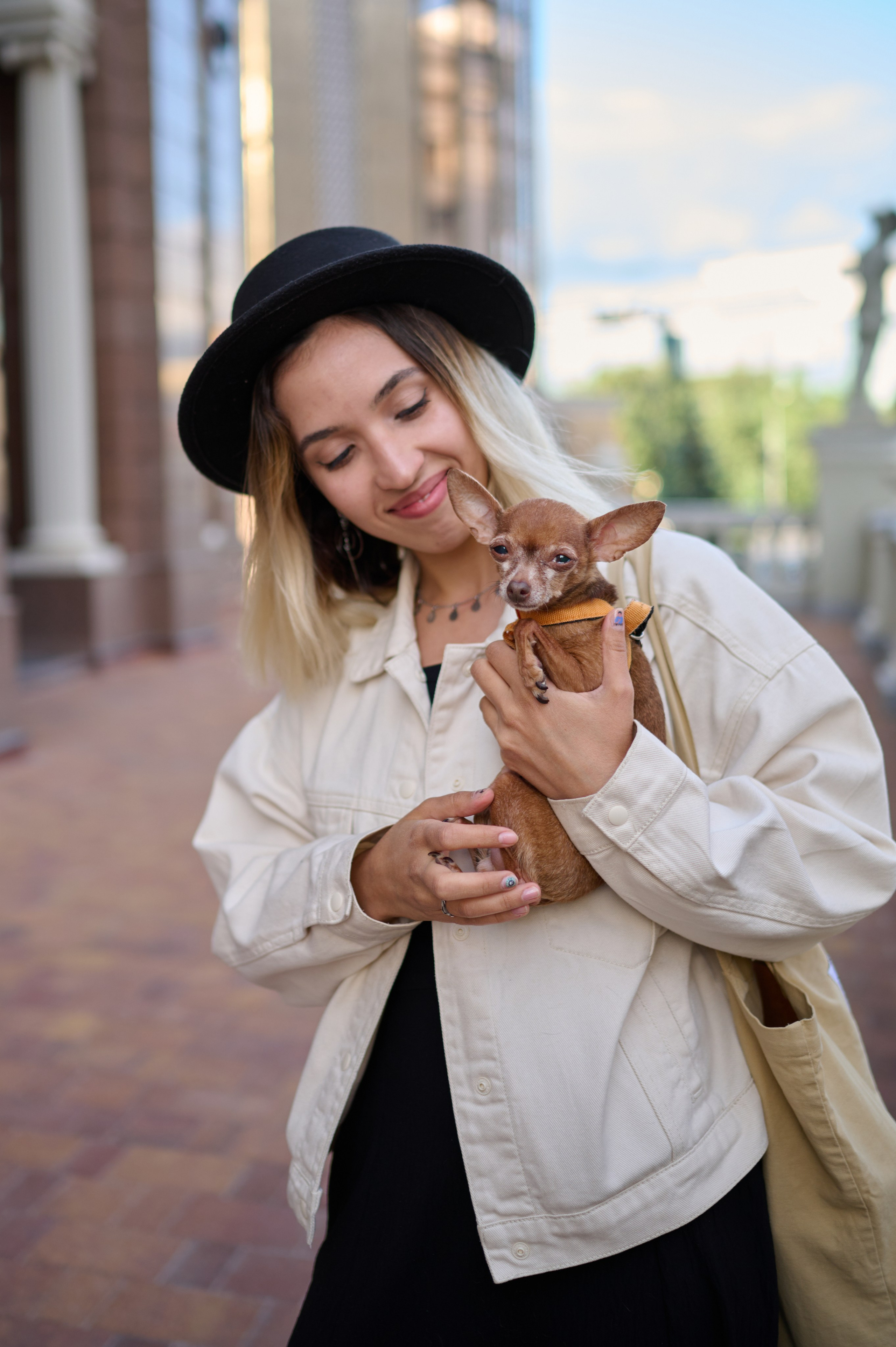 Ренита и Егор с Фокси и Пени. Фотограф анималист в Казани Алина Сулейманова. Фотограф животных