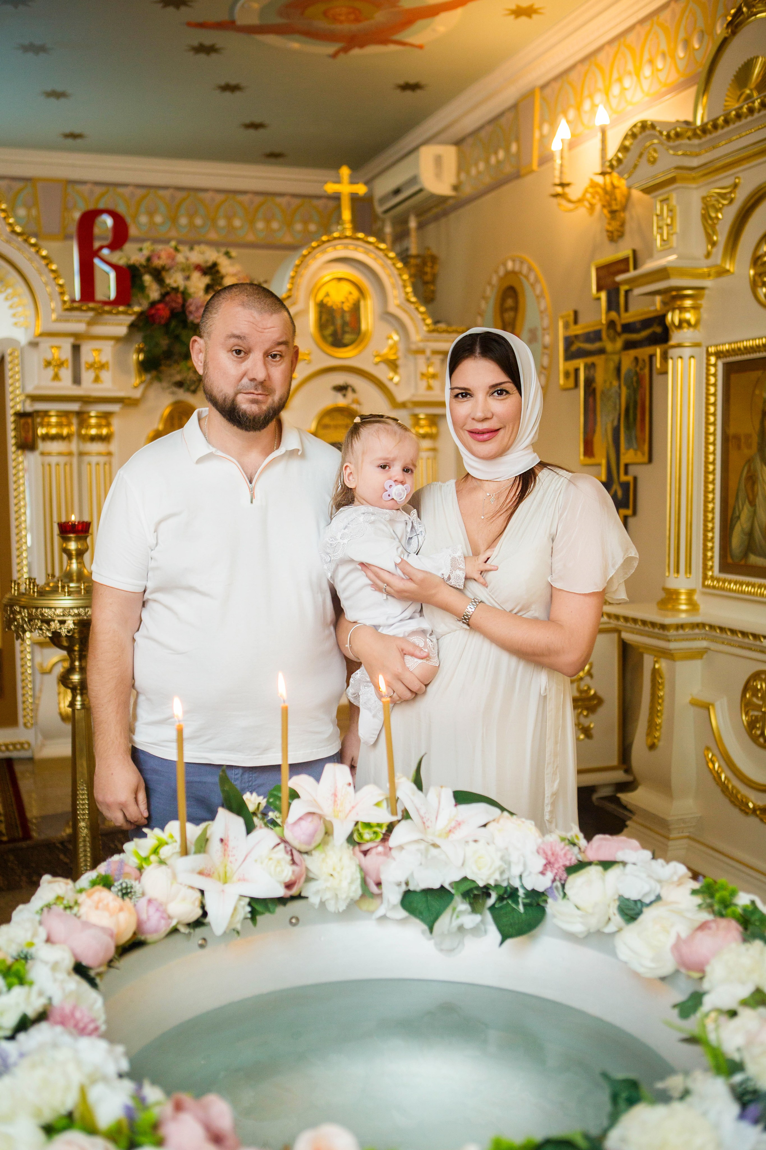 Крещение Дарьи. Храм в честь иконы Божией Матери Целительница. Свадебный семейный и детский фотограф в Краснодаре Карина Федоровская