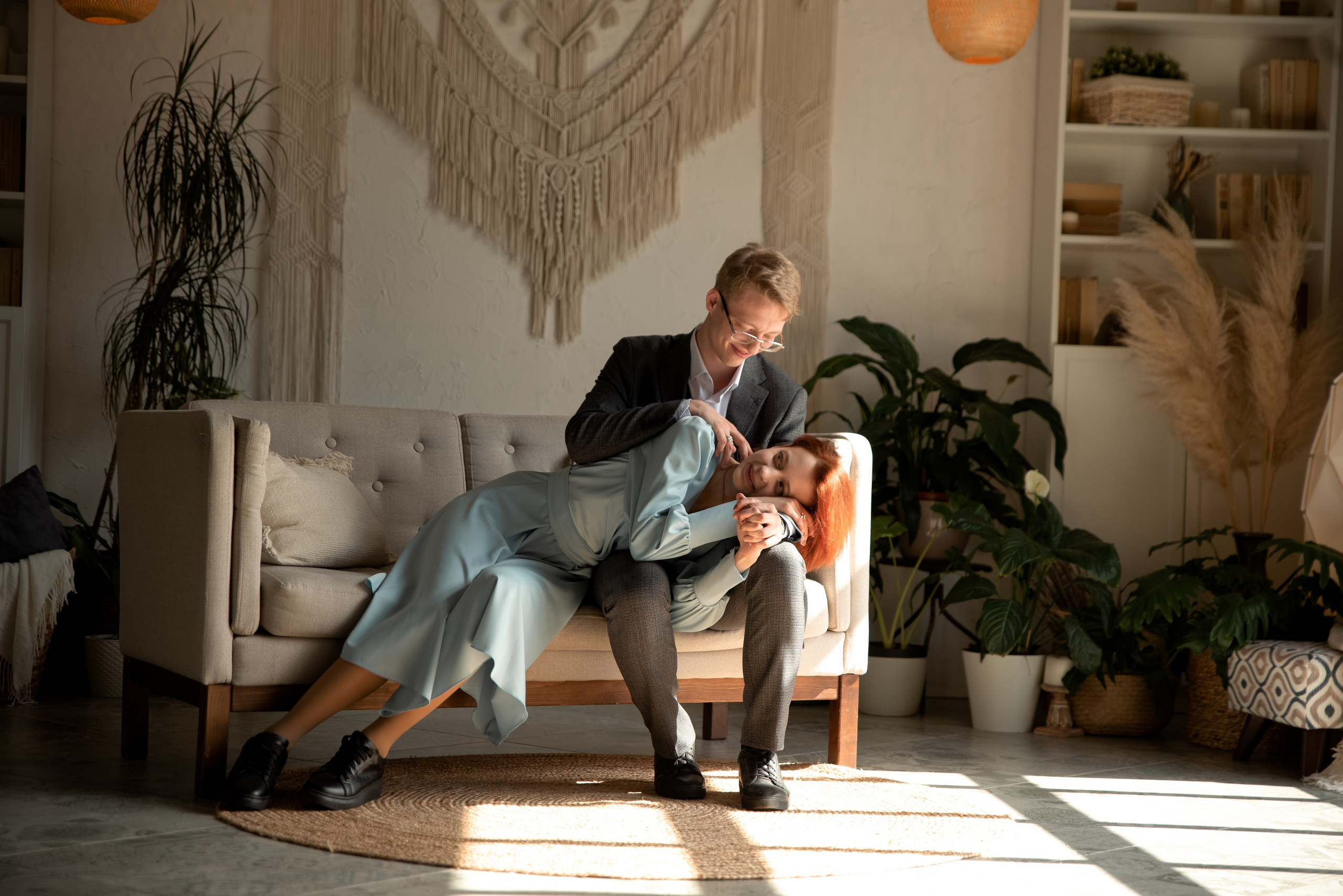 Дмитрий и Марина. LOVESTORY в студии. Семейный и детский фотограф в Туле Светлана Воронкова