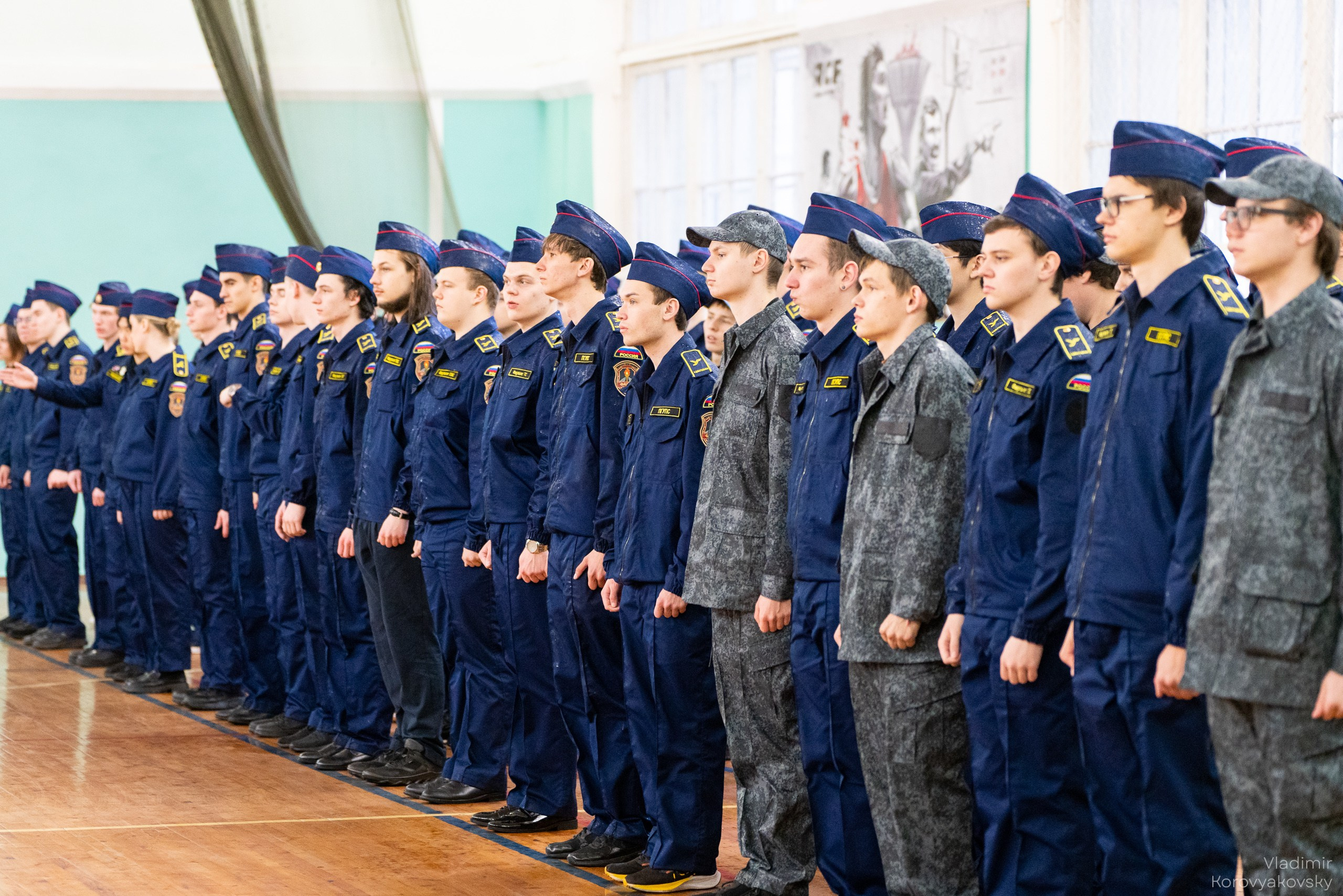 Торжественное закрытие курса военной подготовки. Фотограф Владимир Коровяковский