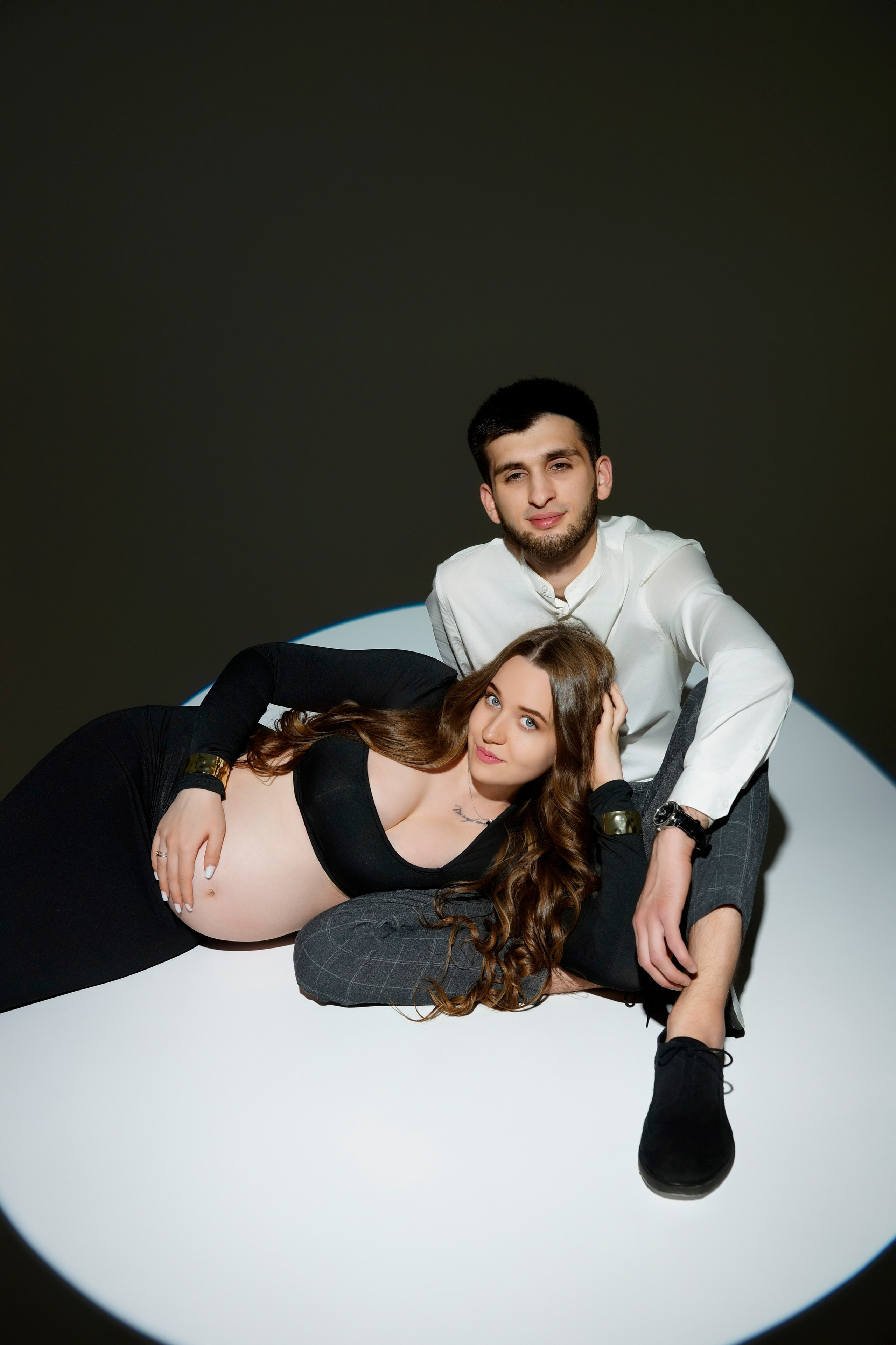 Съёмка беременности в моей фотостудии «НЕБО». Женский фотограф в Химках Алёна Ленёва