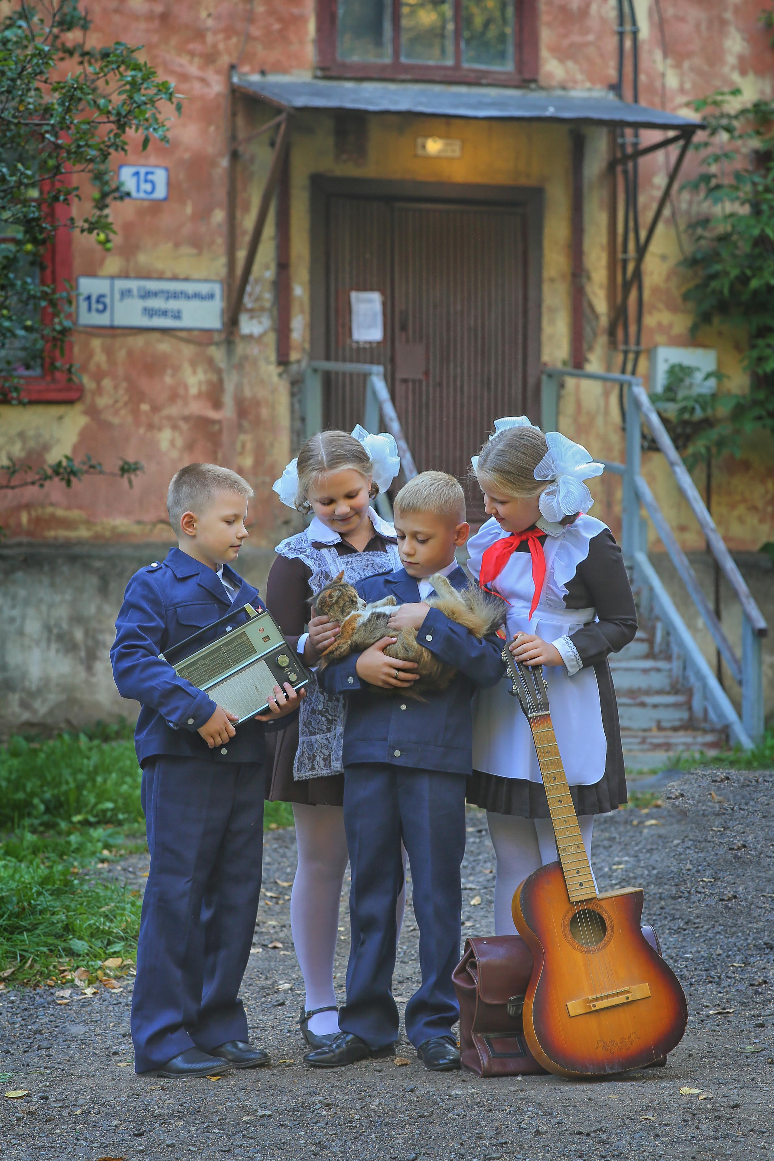 Ретро Школьники. Детский и семейный фотограф Москва и область
