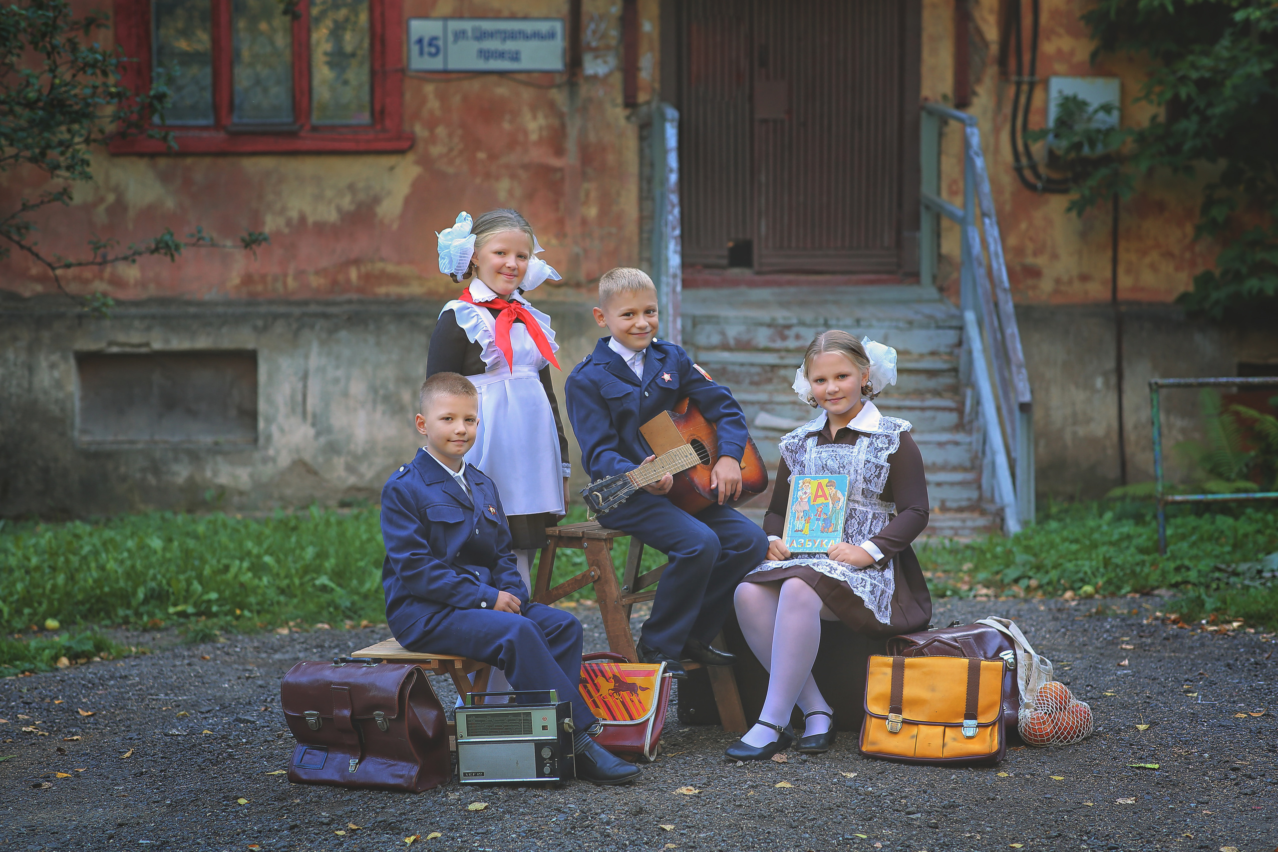 Ретро Школьники. Детский и семейный фотограф Москва и область