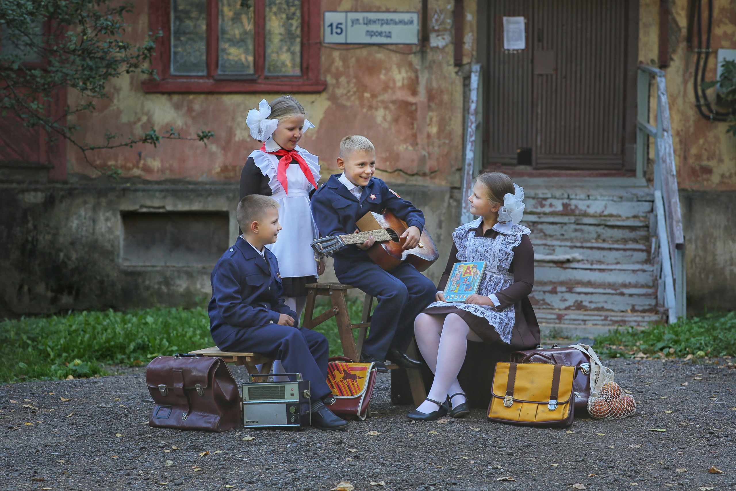 Ретро Школьники. Детский и семейный фотограф Москва и область