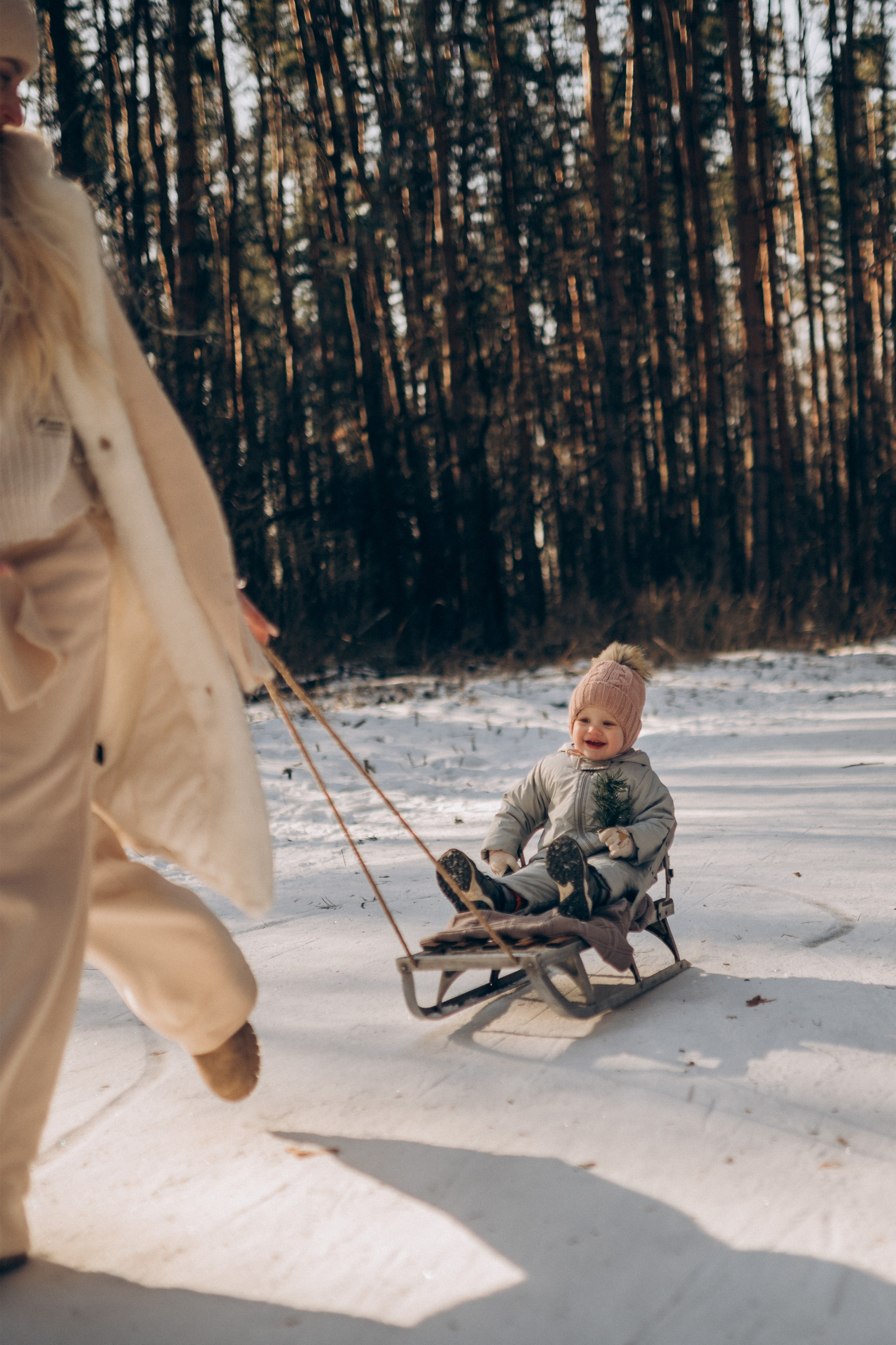 Зимняя фотосессия в лесу. Семейный фотограф в Домодедово и Москве Елена Пичугина
