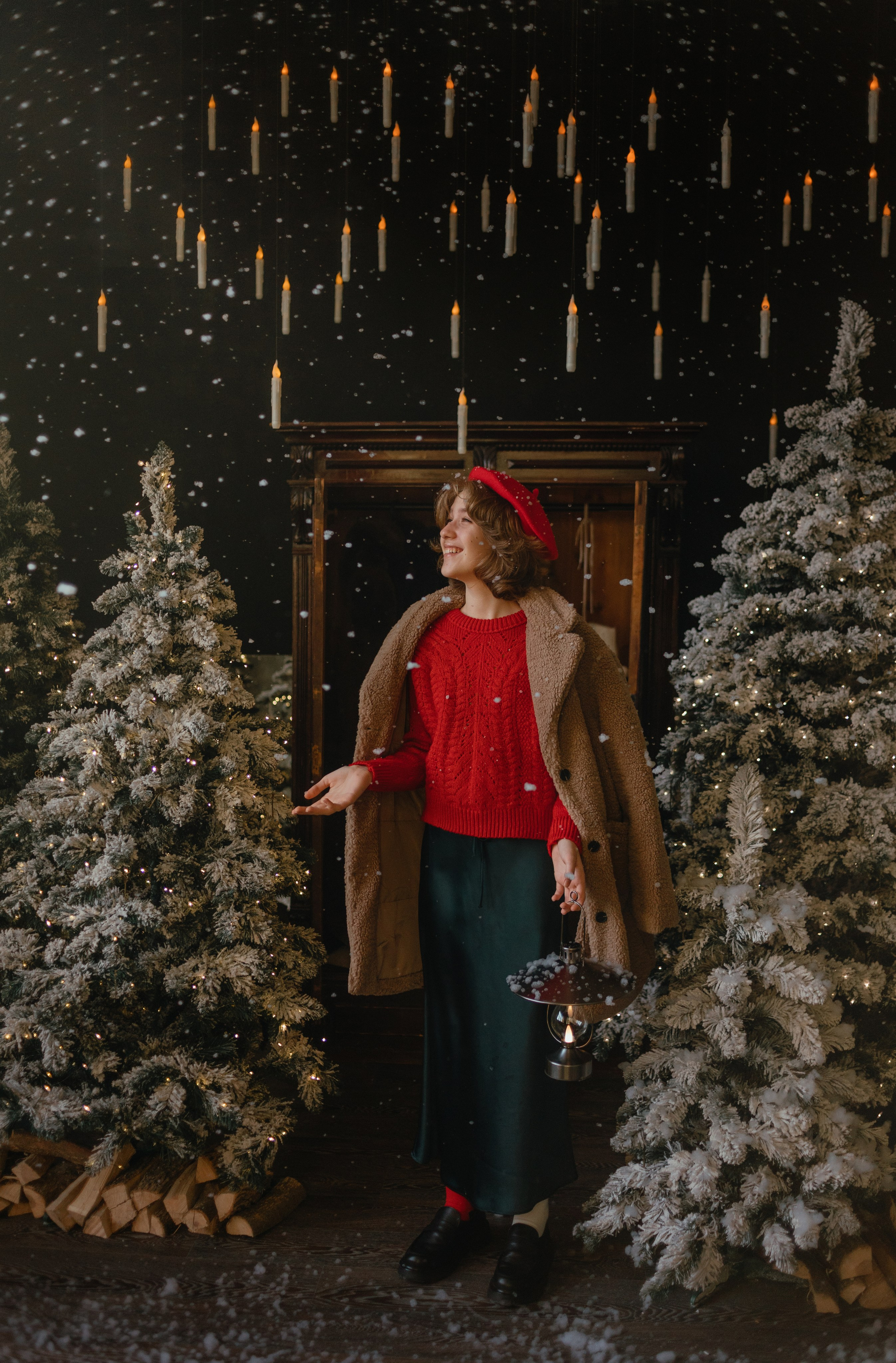 Семейные новогодние в темной студии 2024\2025. Фотограф в Краснодаре Евгения Михаевич