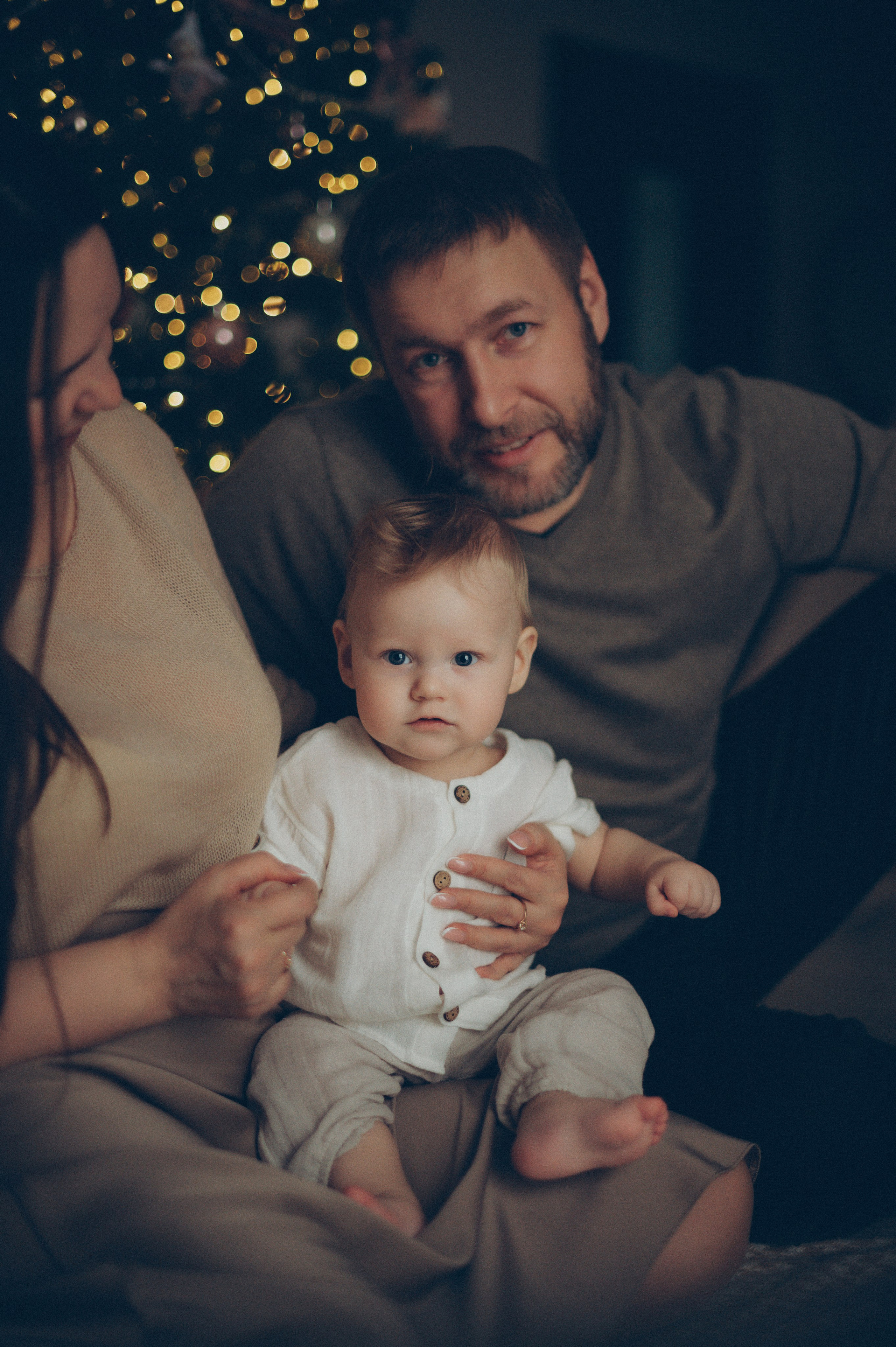 Лева, Жанна и Владимир (новогодняя домашняя). Фотограф, г. Лесной Свердловской области