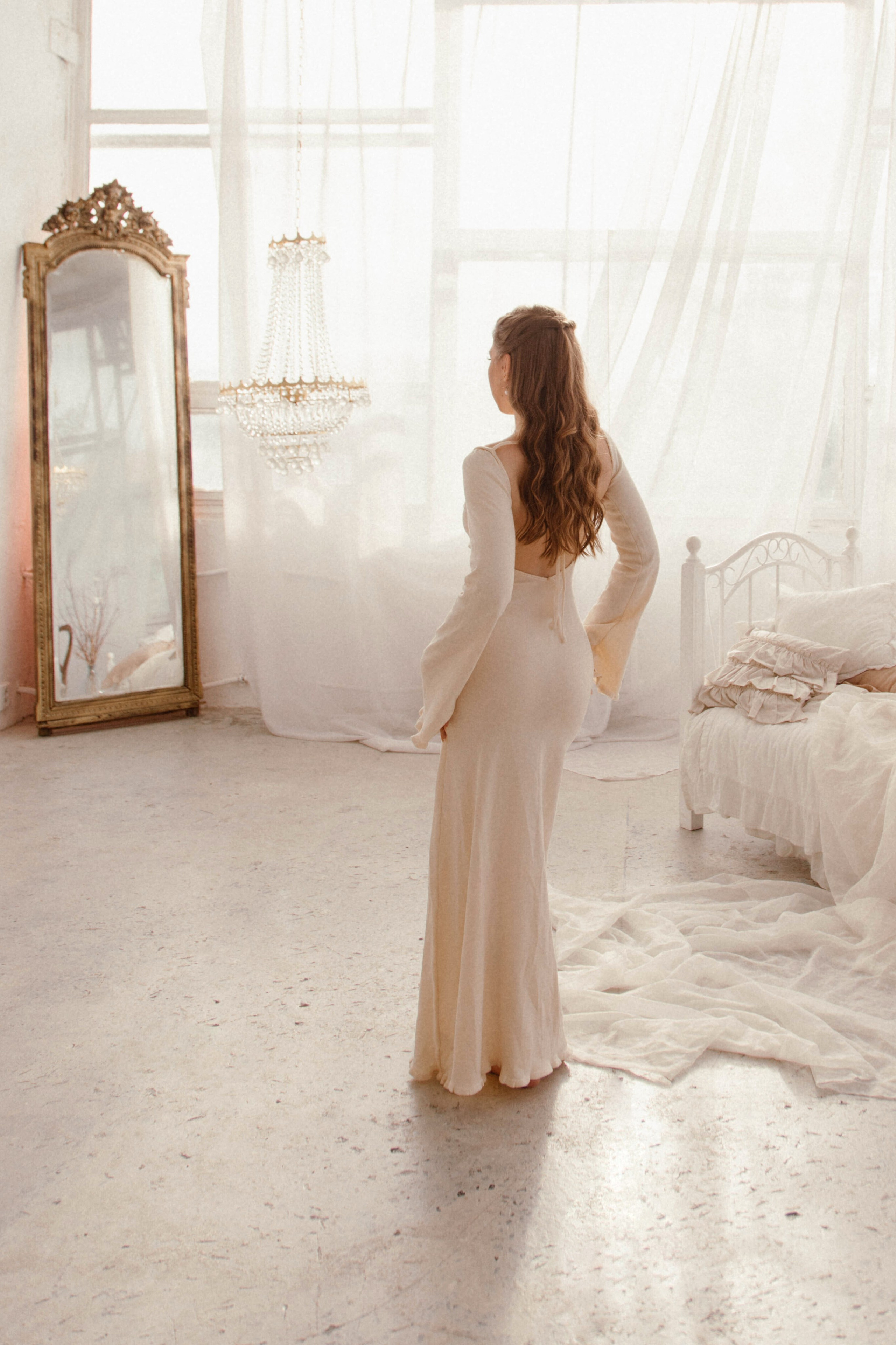 Марина. Фотосессия в студии, винтаж, женская съемка. Фотограф Ксения Третьякова, Санкт-Петербург