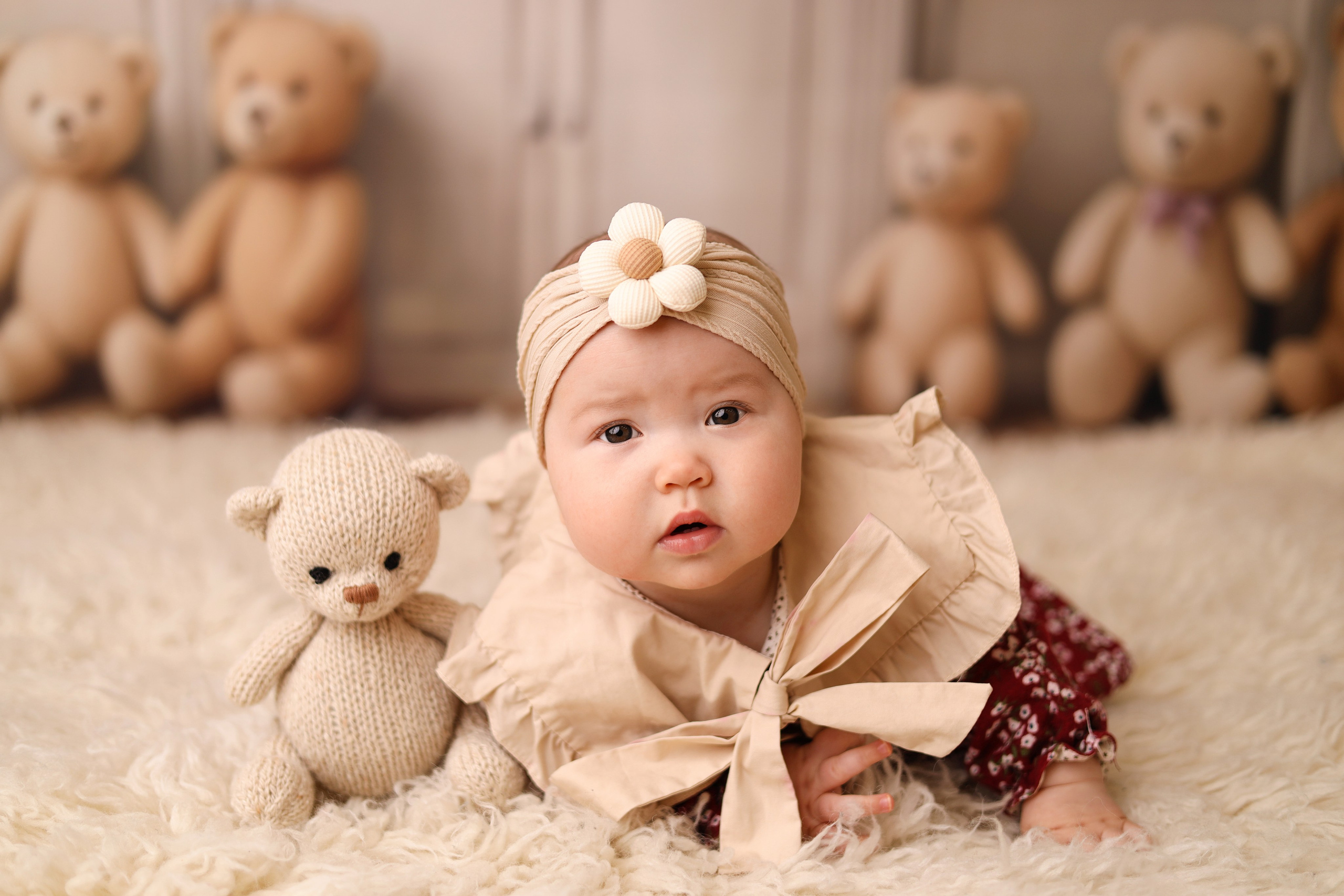 Соне 6 месцев. Фотограф новорожденных Москва. Ньюборн фотограф Москва