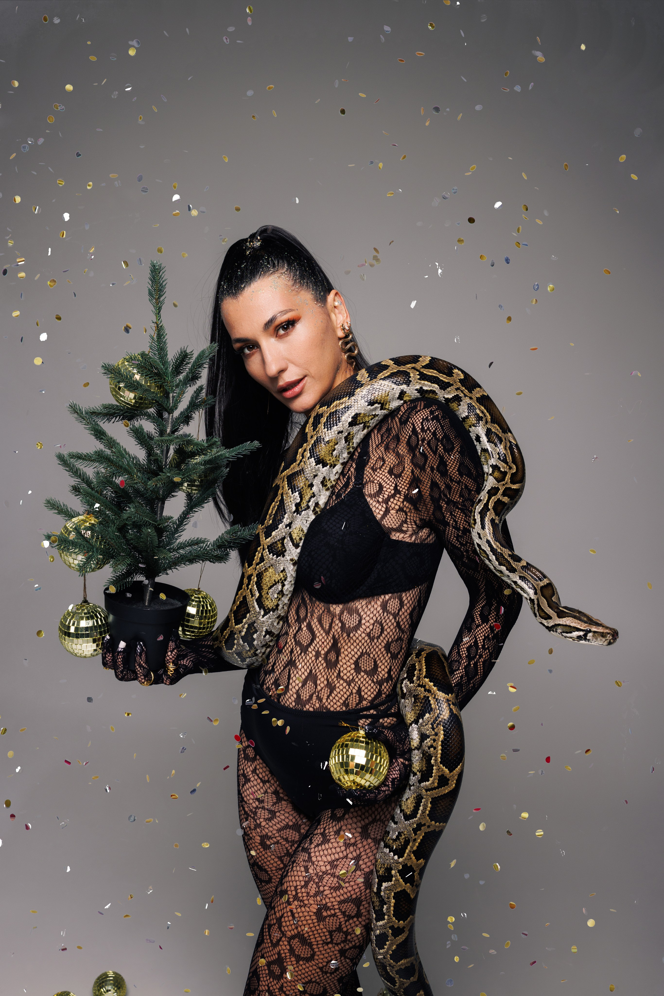 Новогодняя фотосессия со Змеем. Семейный и детский фотограф в Краснодаре Анна Трашкова