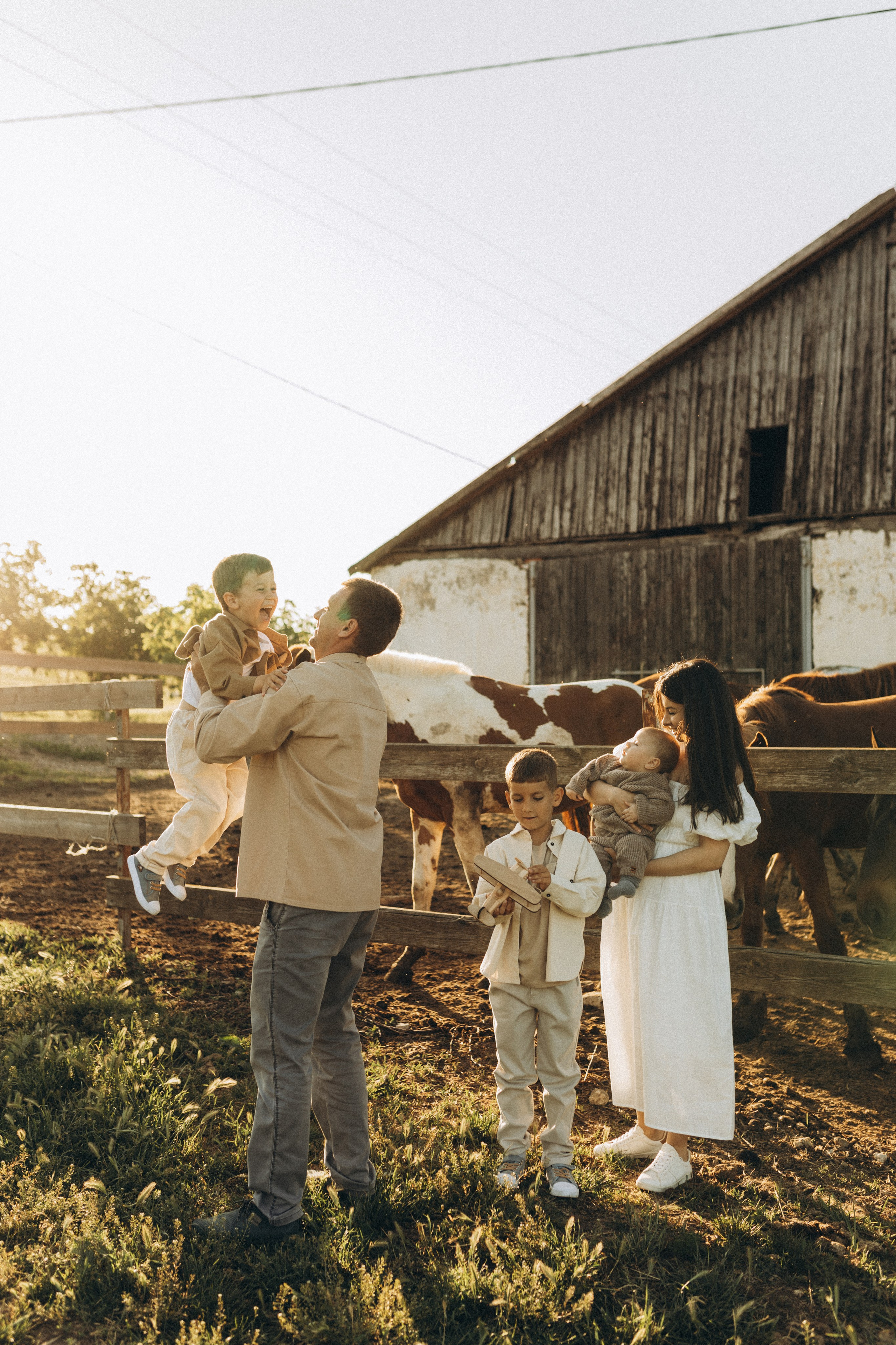 Закат на ферме. Семейный фотограф в Новороссийске и Анапе Александра Яковлева