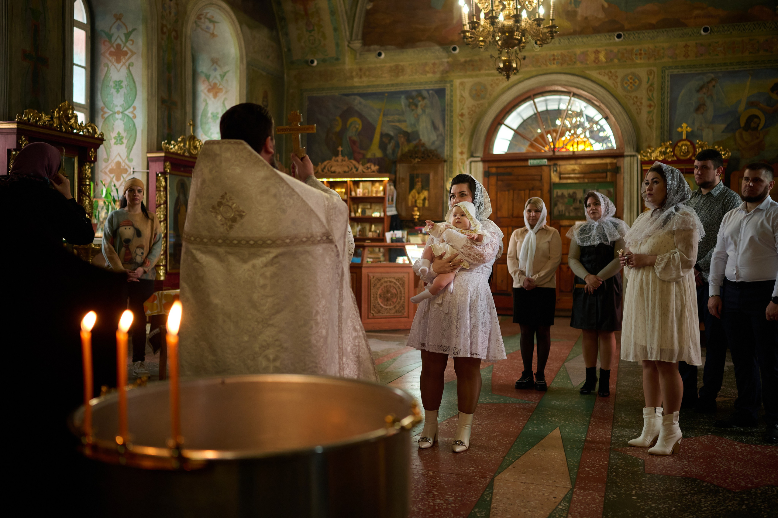 Фотосъемка крещения Саши. Профессиональный фотограф Старый Оскол, Губкин — свадьба, венчание, крещение, юбилей и день рождения