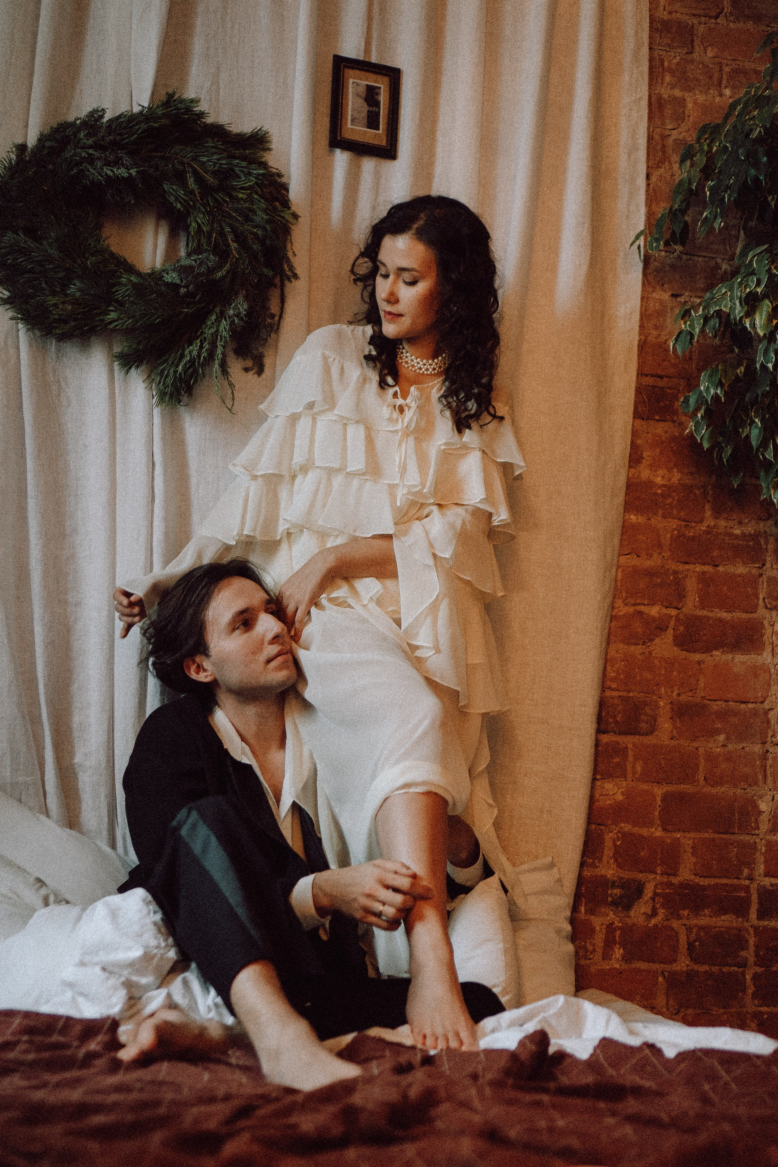 УТРО ЖЕНИХА И НЕВЕСТЫ В ФОТОСТУДИИ И ОСНОВНАЯ ФОТОСЕСИСИЯ ЗИМОЙ. Профессиональный фотограф, Санкт-Петербург — Виктория Богомолова