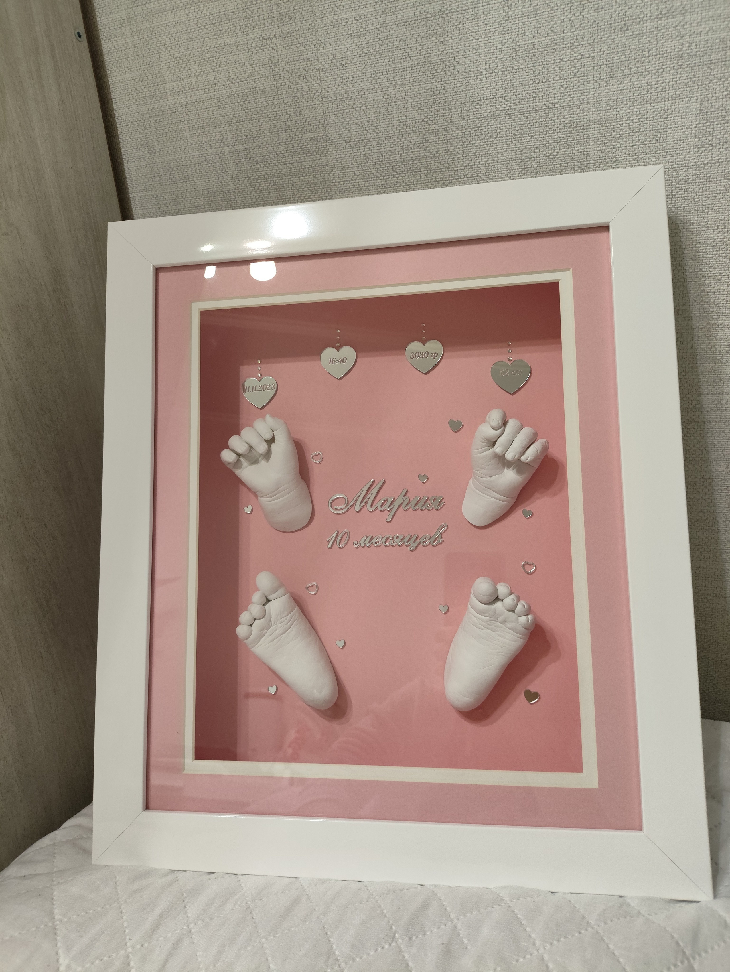 Детские слепки в багете. Слепки 3D Premium качества | Ульяновск