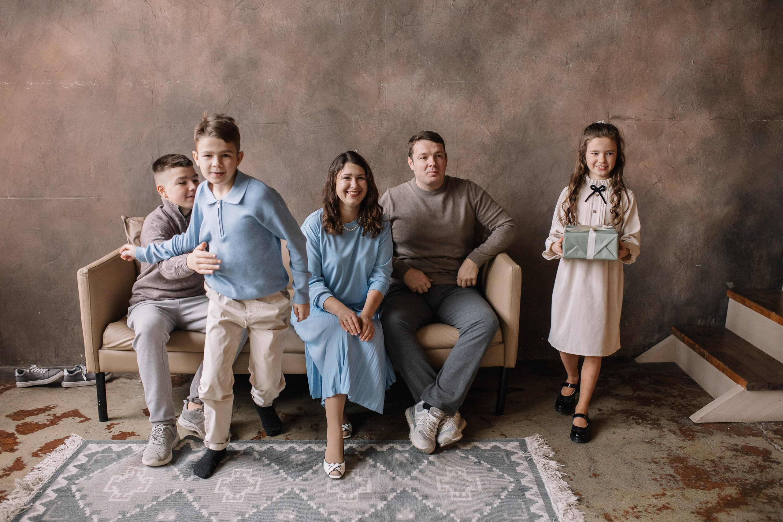 Алексей, Мария, Дима, Ваня, Аня и Лиза. Семейный фотограф Трусова Евгения в Екатеринбурге