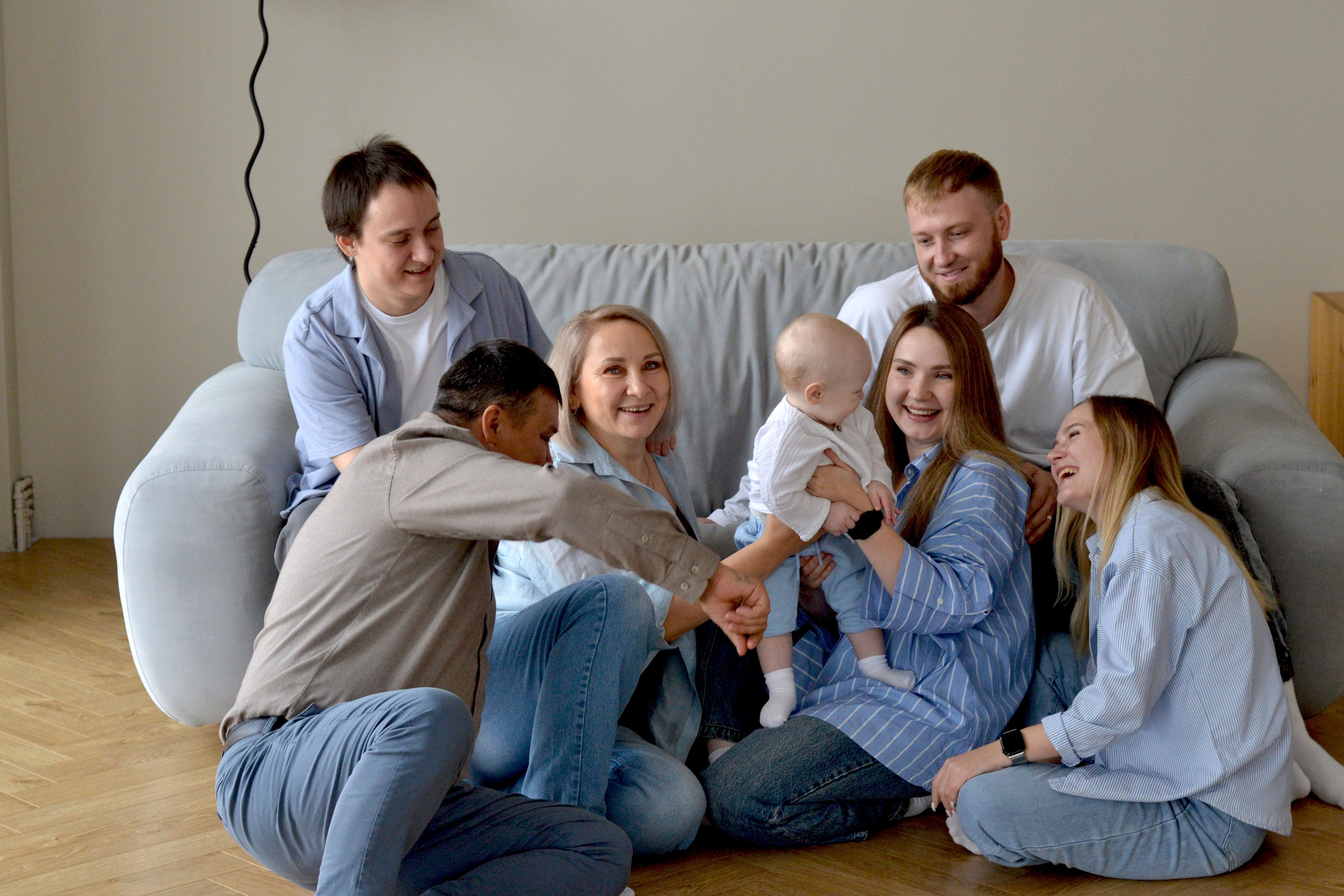 Семейная. Студия. Фотограф Ольга Дмитриева. Новосибирск