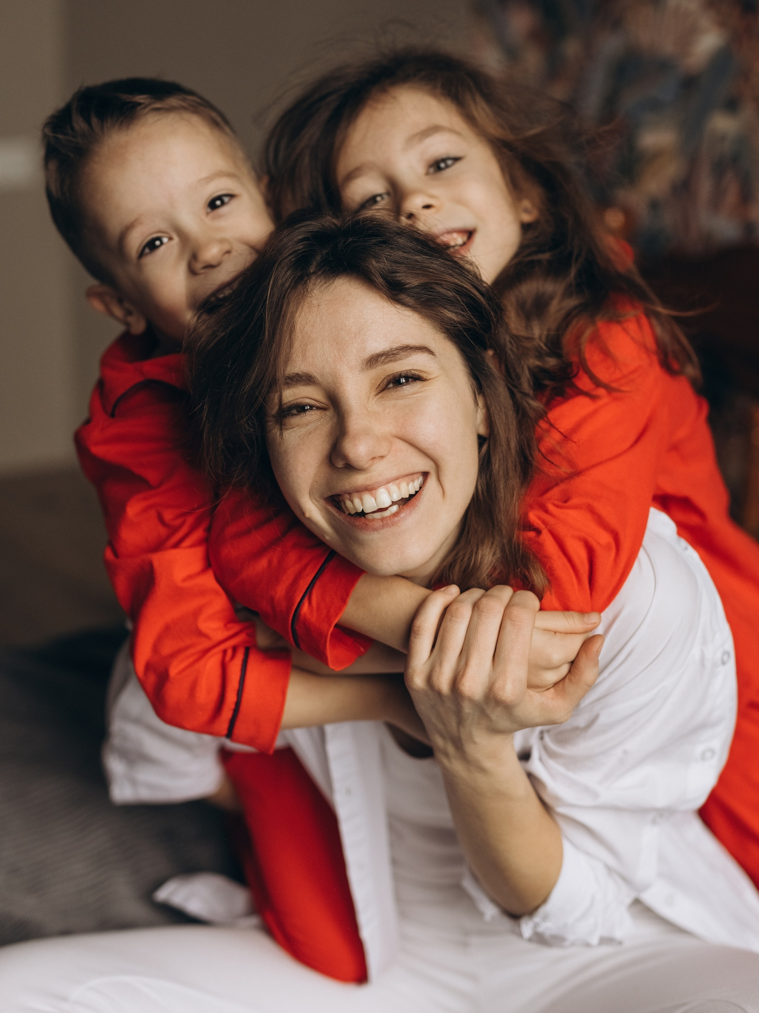 Ксюша, Даша, Миша. Фотограф Людмила Оюн