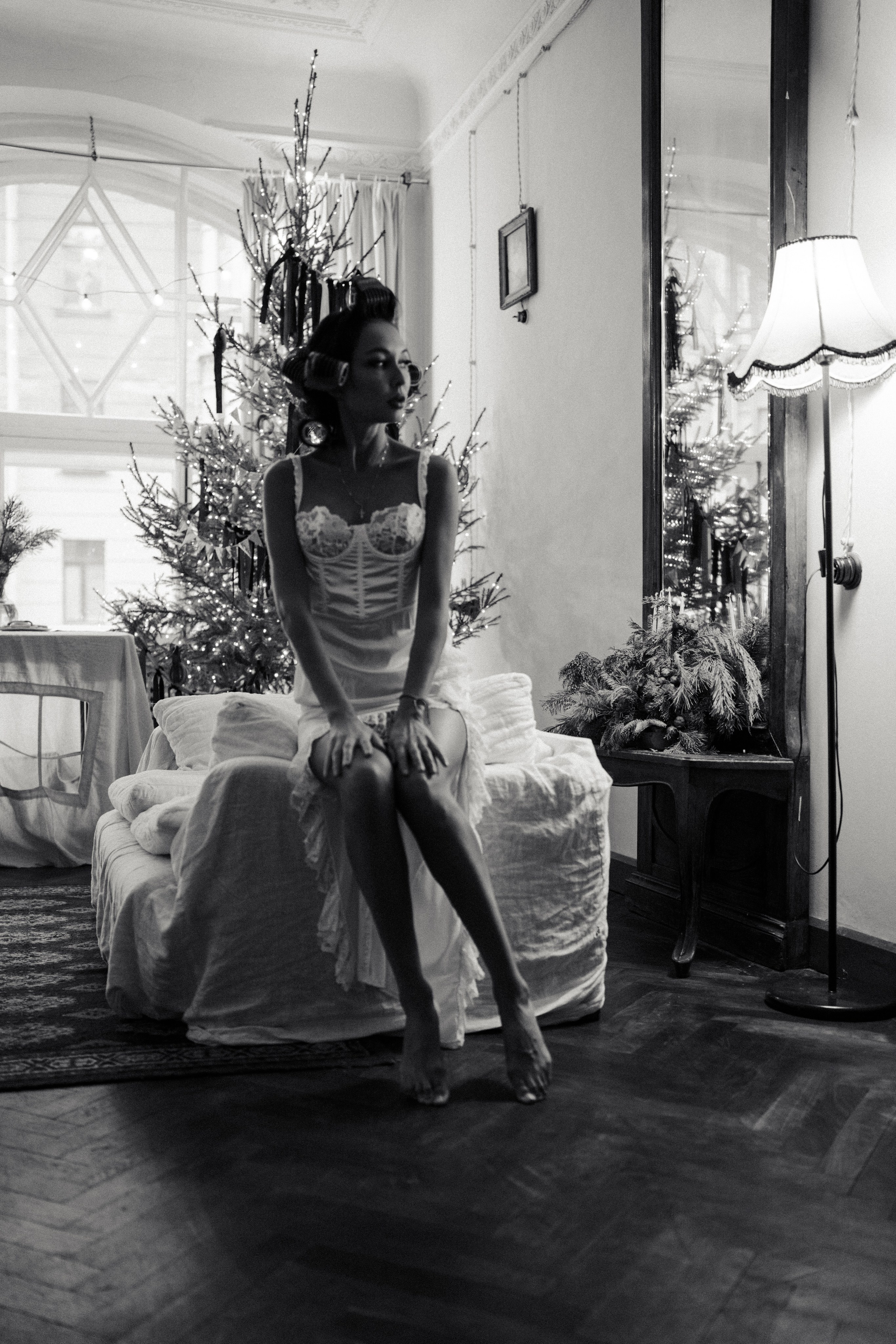 ФОТОСЕСИИЯ К НОВОМУ ГОДУ В АТМОСФЕРНОЙ СТУДИИВ ЦЕНТРЕ ПИТЕРАИ ВИНТАЖНЫЙ ОБРАЗ. Профессиональный фотограф, Санкт-Петербург — Виктория Богомолова