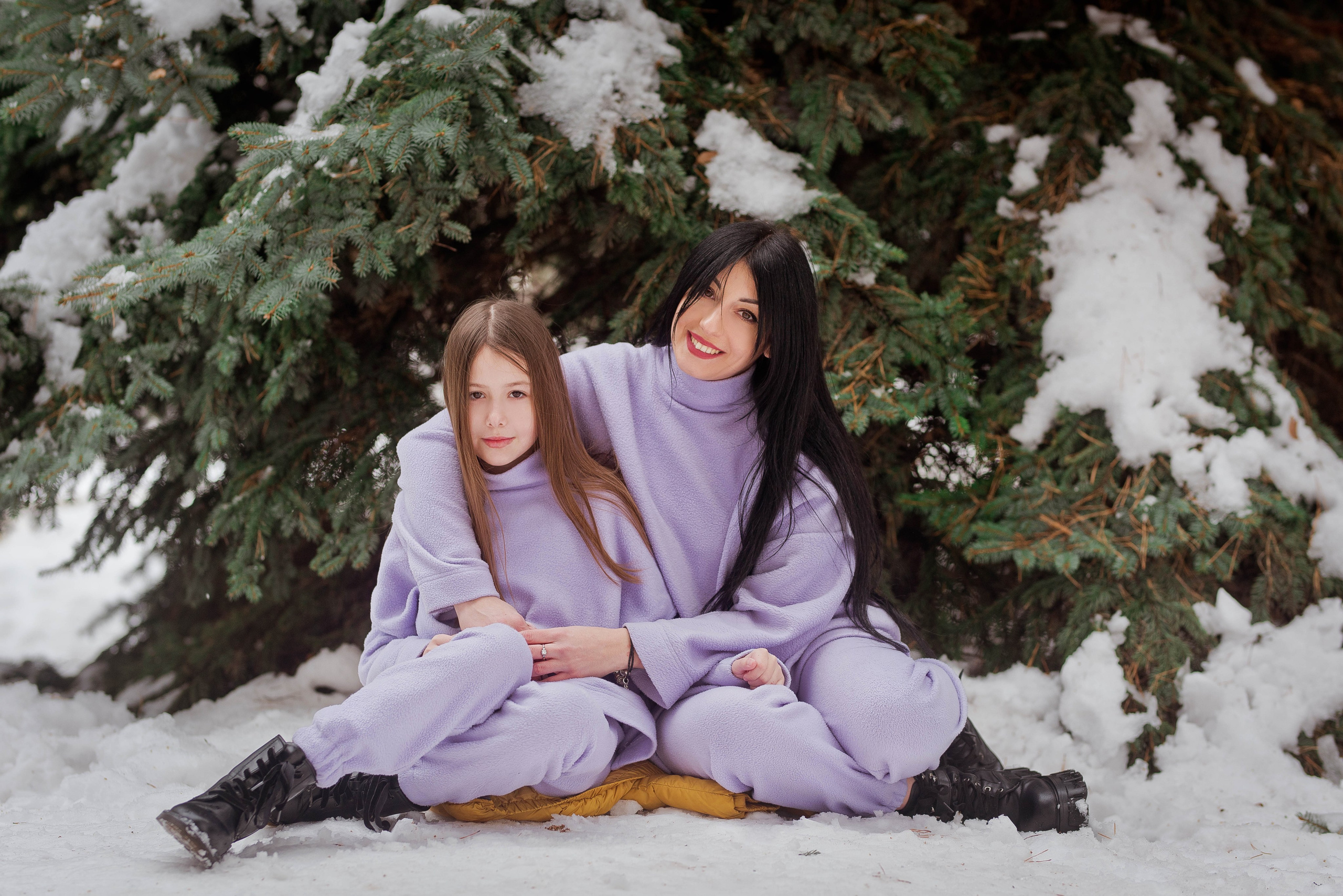 Мама дочь зима. Свадебный и семейный фотограф Яна Стражева. Волгоград, Москва