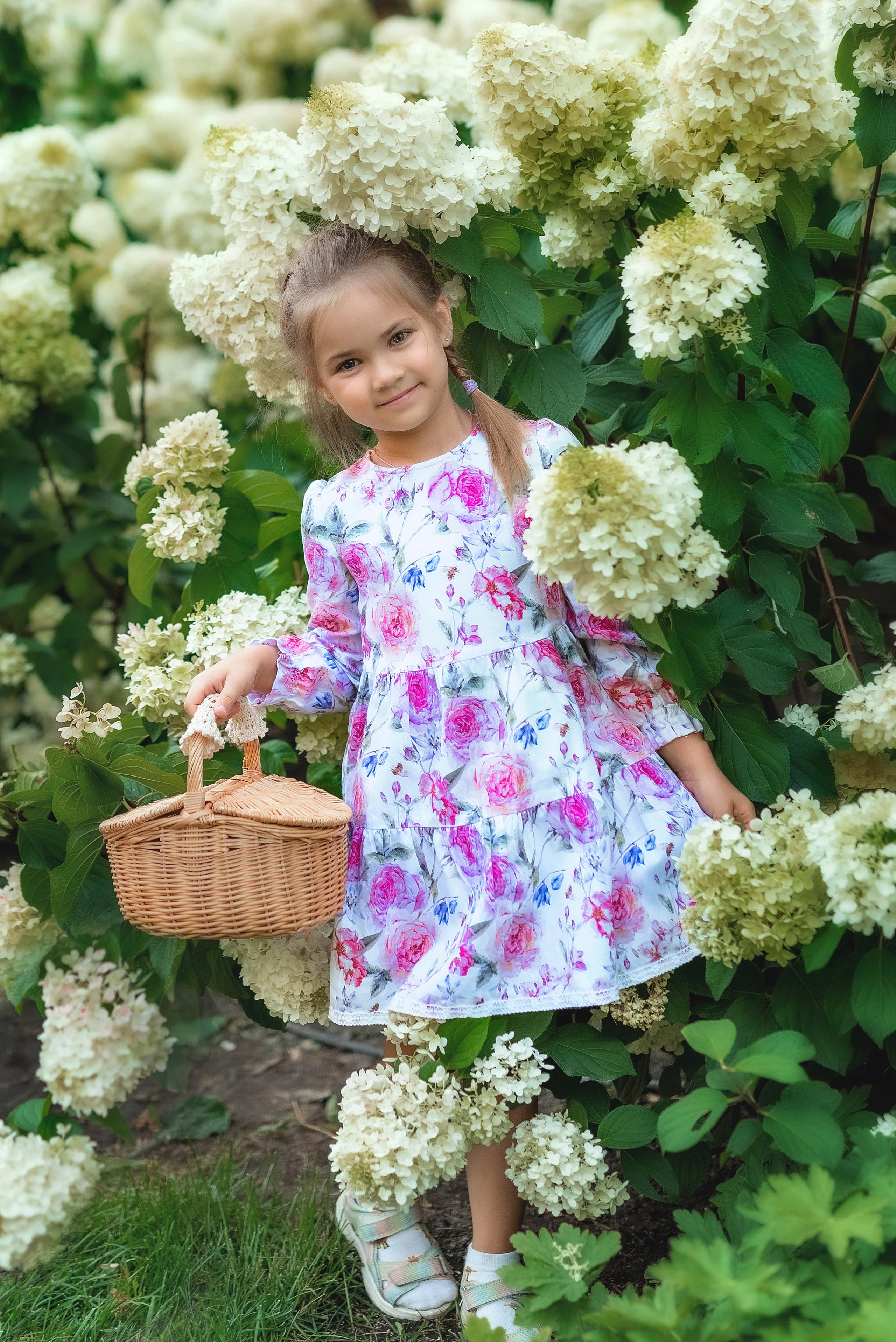 Фотосессия в гортензиях. Семейный, детский фотограф в Воронеже Анна Никитина