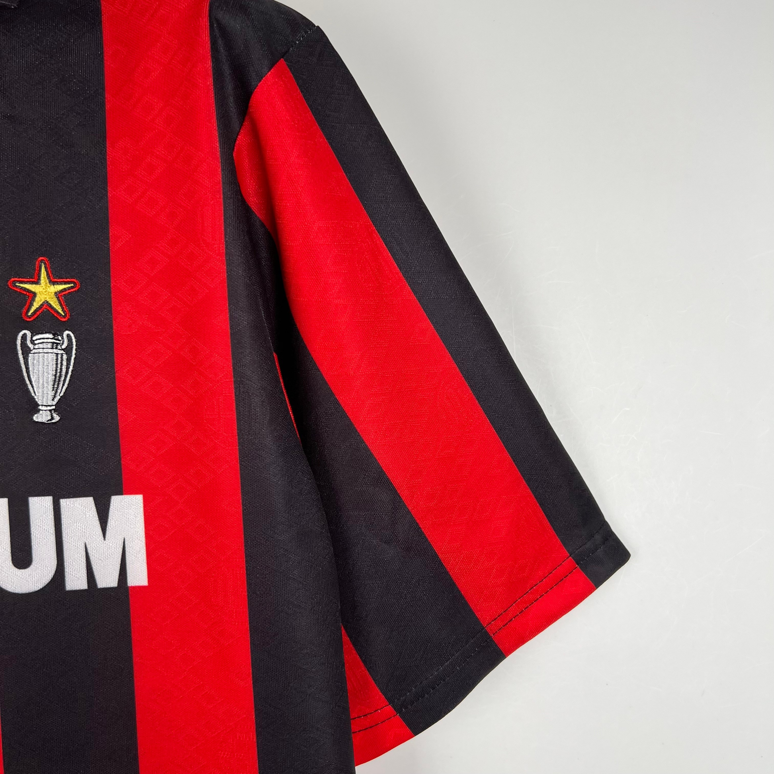 Домашняя ретро футболка Milan 1989-1990. Футбольный магазин — ssw_magazin