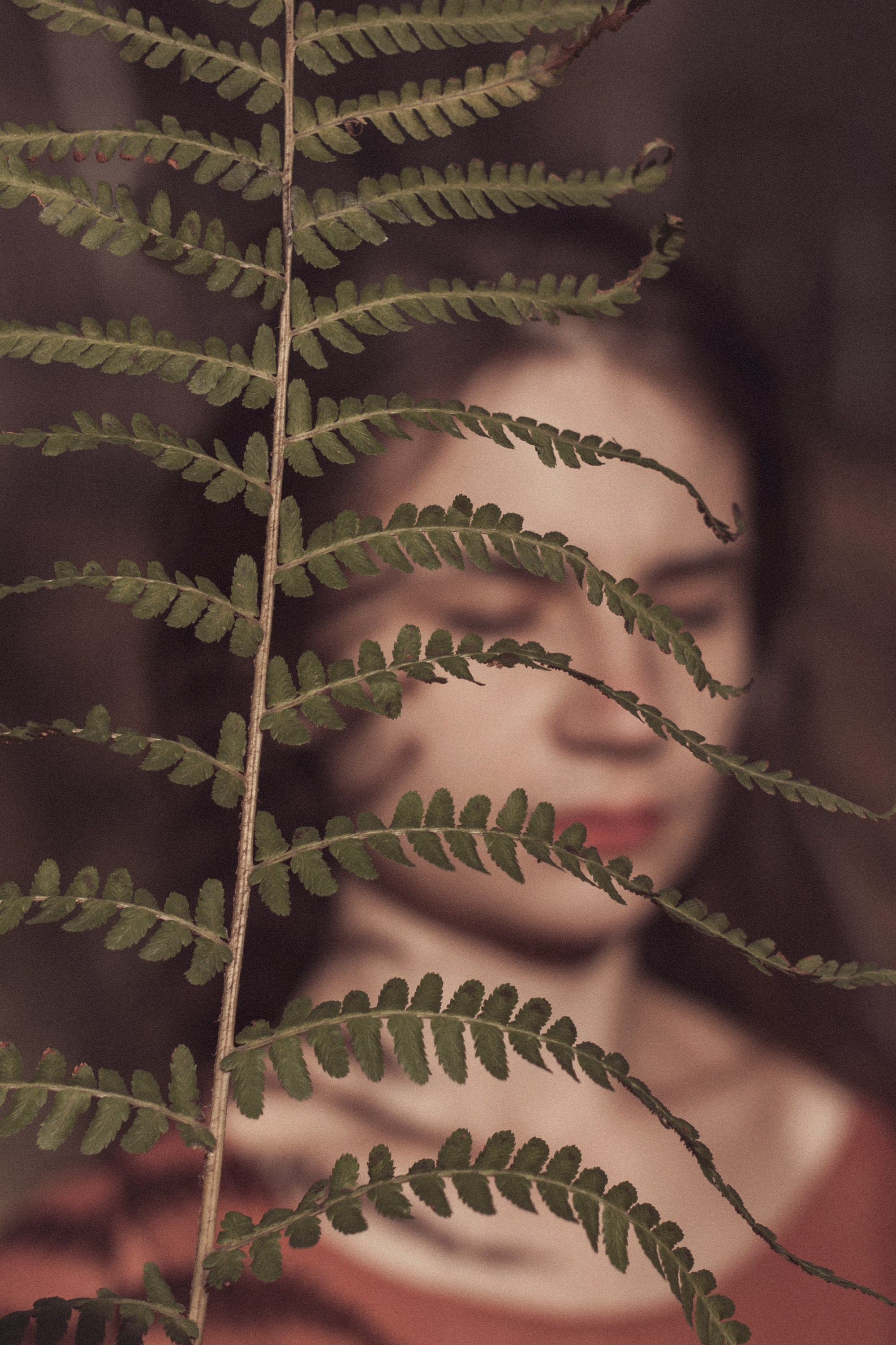 Ксения и папоротник / Ак-Кайын. Фотограф Наталья Гончарова. Снимаю живые портреты в Алматы