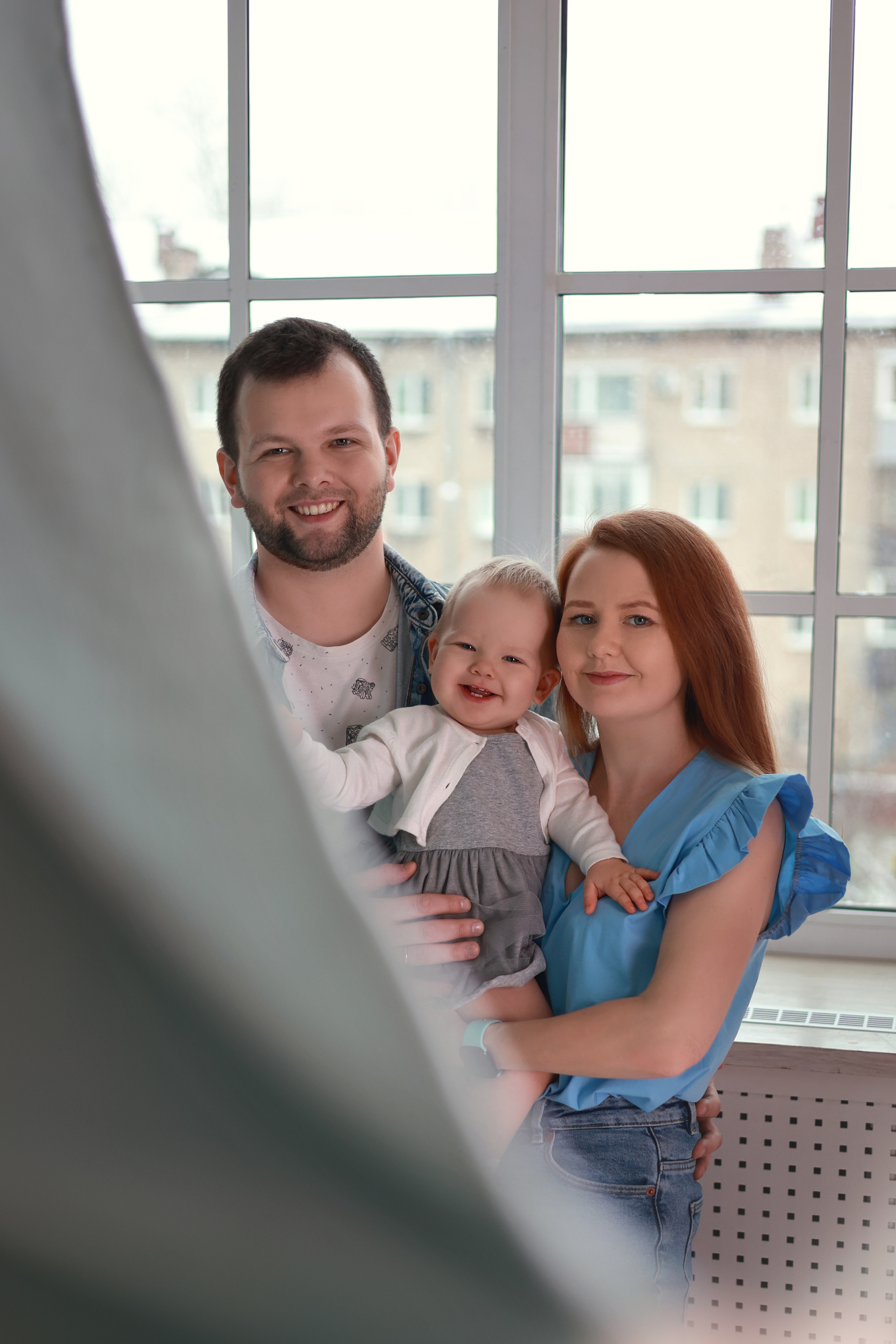 Семья Шумихиных — Слава, Алена и Полиночка (фотостудия Престиж). Семейный и детский фотограф в Перми Мария Карабатова