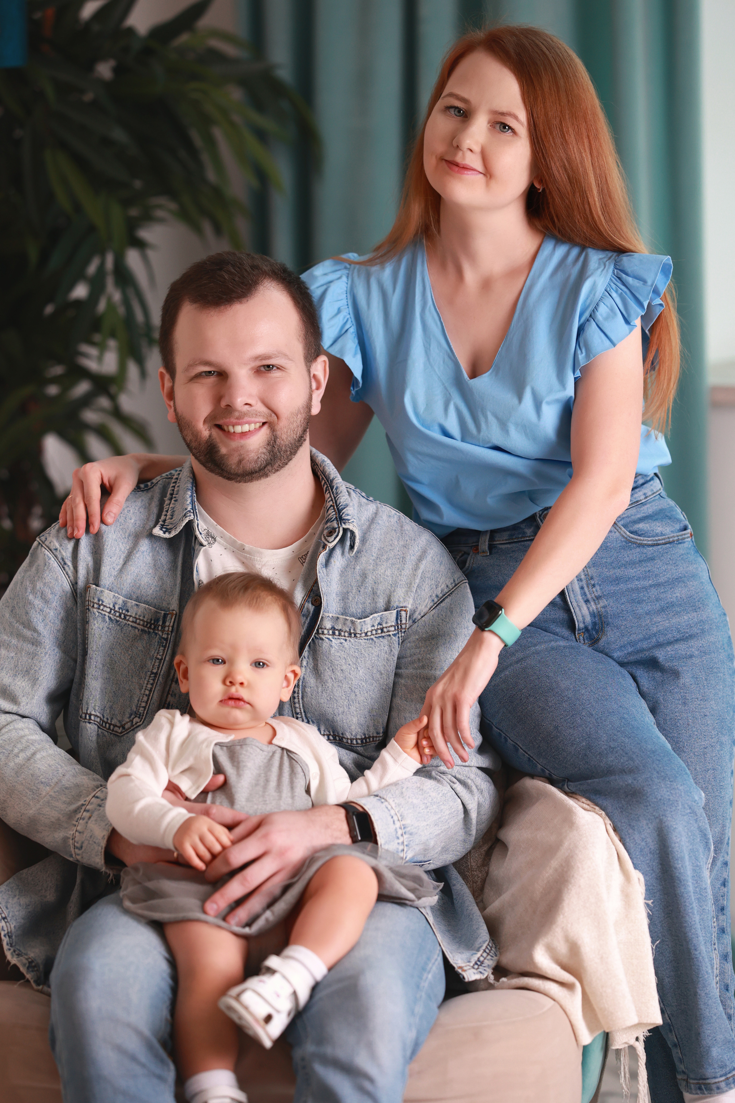 Семья Шумихиных — Слава, Алена и Полиночка (фотостудия Престиж). Семейный и детский фотограф в Перми Мария Карабатова