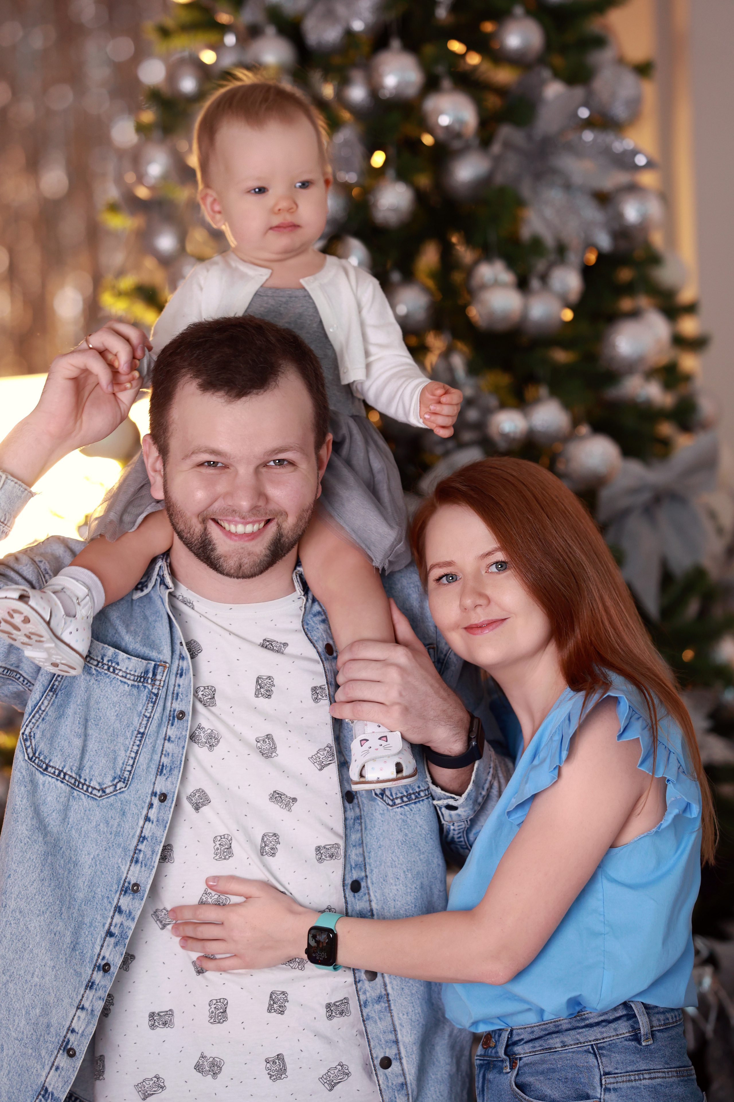 Семья Шумихиных — Слава, Алена и Полиночка (фотостудия Престиж). Семейный и детский фотограф в Перми Мария Карабатова