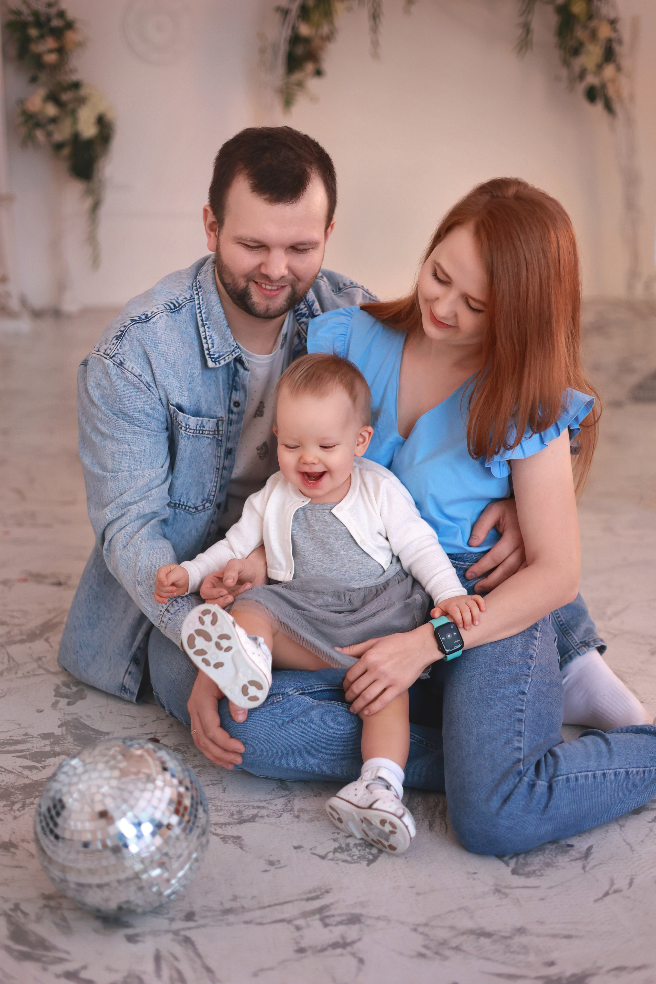 Семья Шумихиных — Слава, Алена и Полиночка (фотостудия Престиж). Семейный и детский фотограф в Перми Мария Карабатова