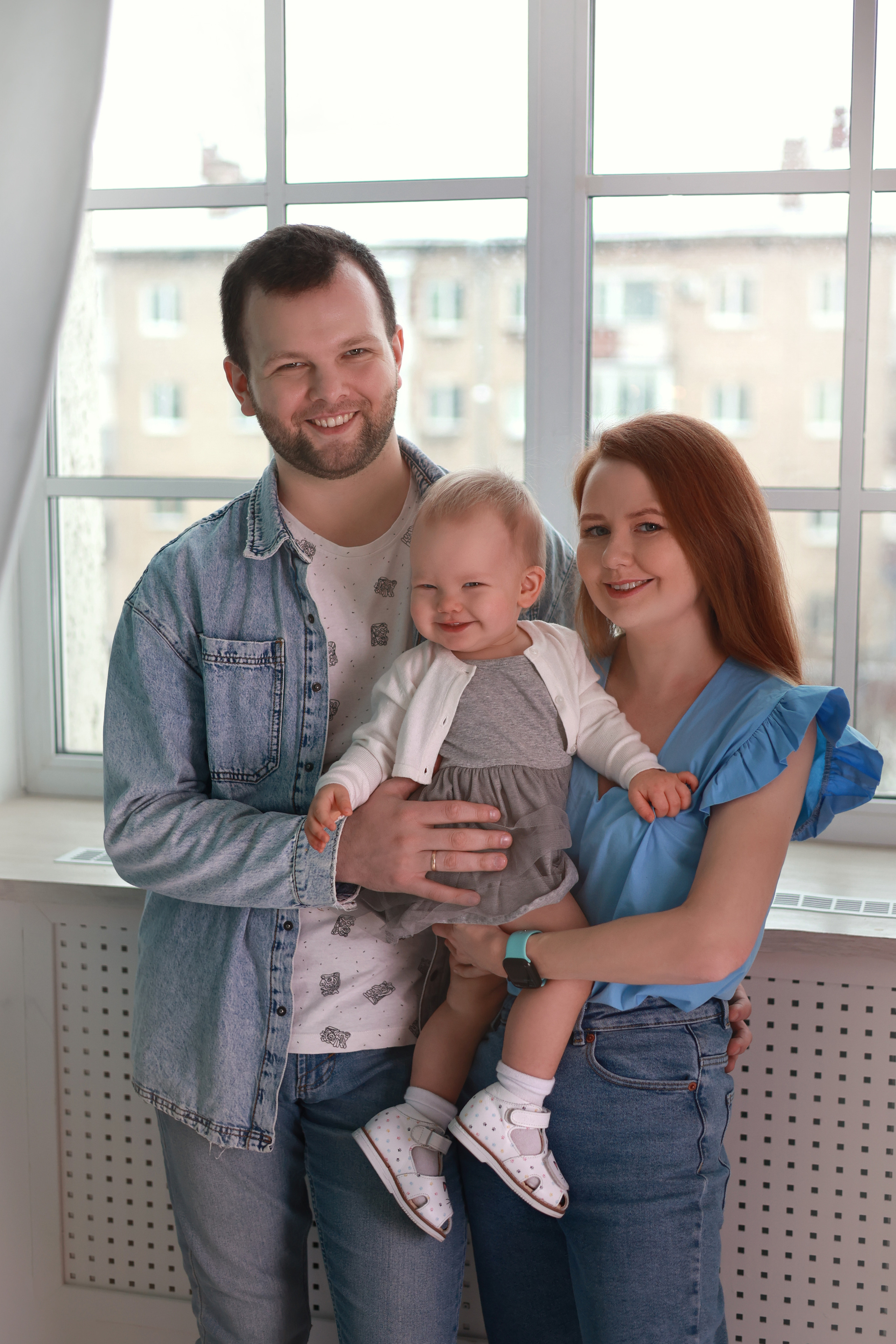 Семья Шумихиных — Слава, Алена и Полиночка (фотостудия Престиж). Семейный и детский фотограф в Перми Мария Карабатова