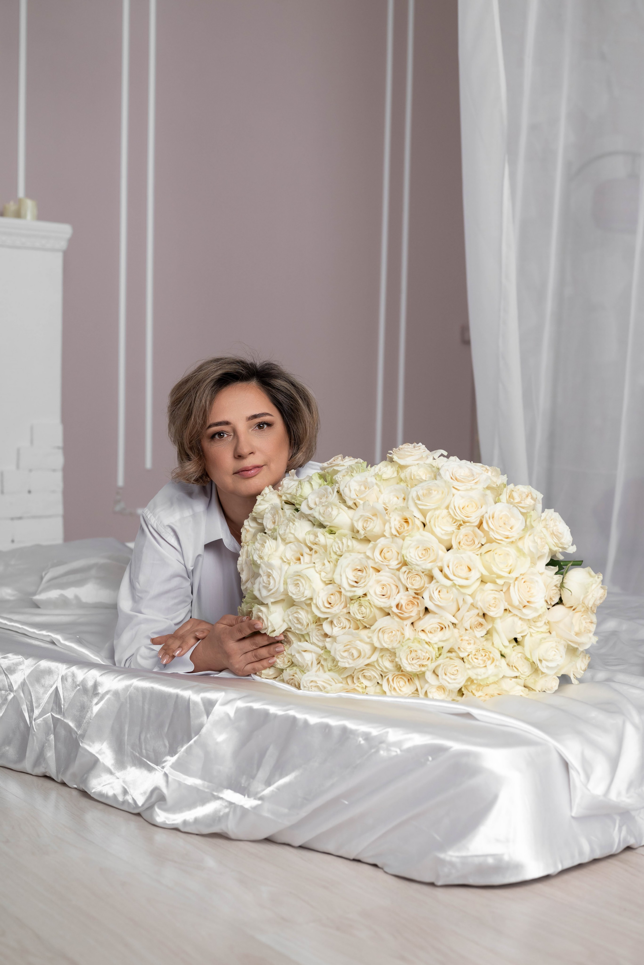 Фотопроект 101 белая роза 2026 год. Фотограф в городе Салават