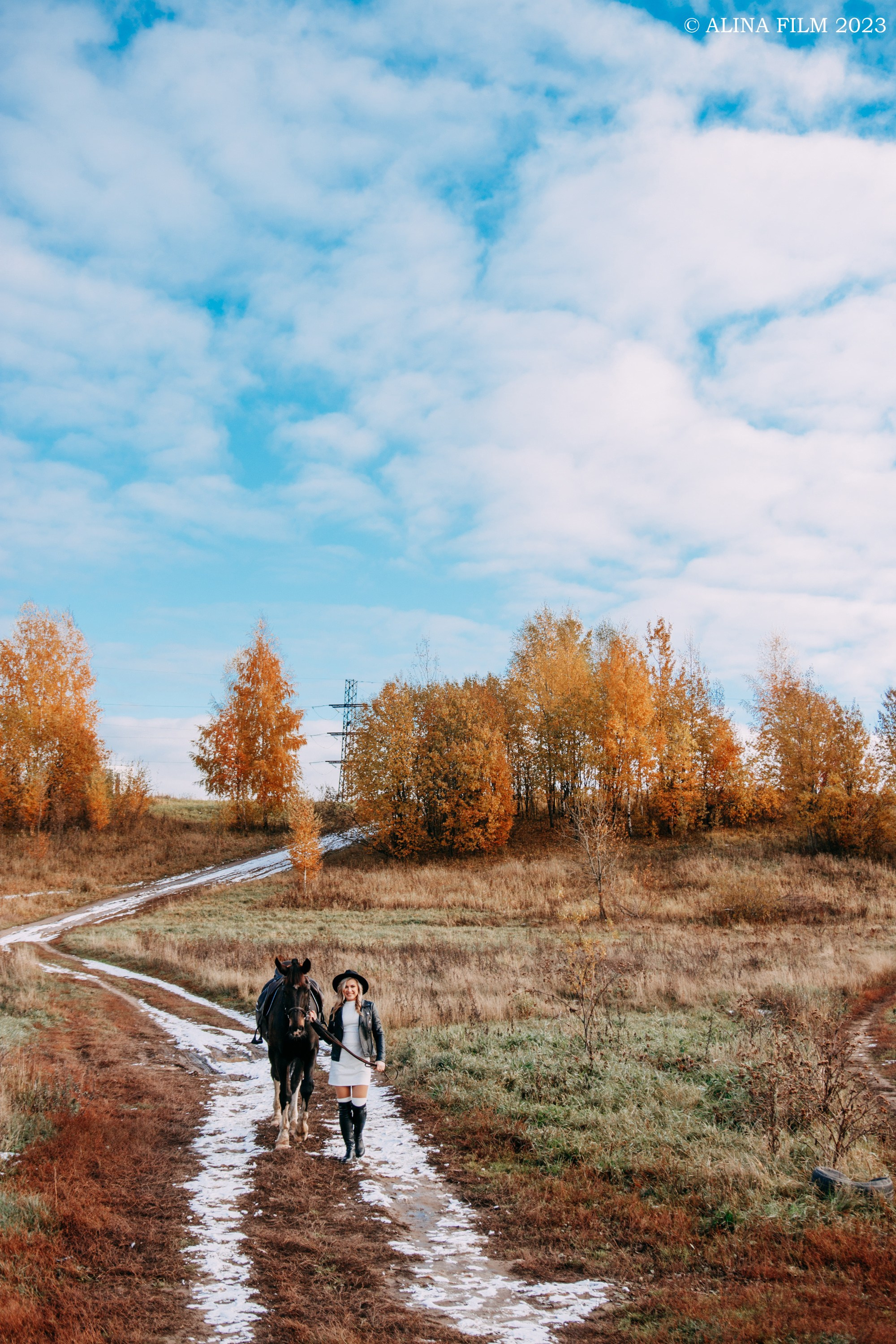 Съемка с лошадью. Фотограф в Санкт-Петербурге Alina Film
