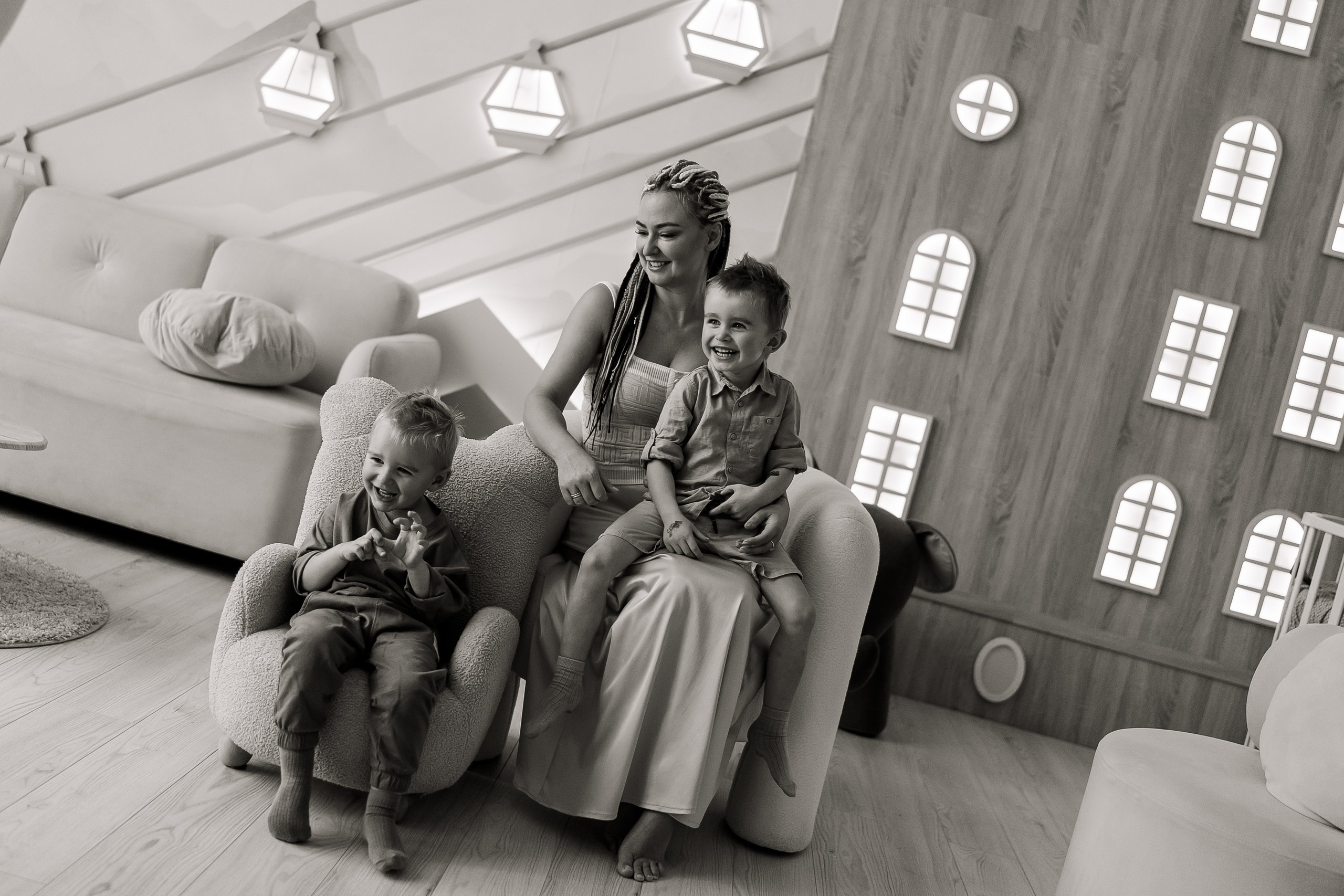 Нежность. Семейная фотосессия в студии. Семейный фотограф в Москве Ирина Жур